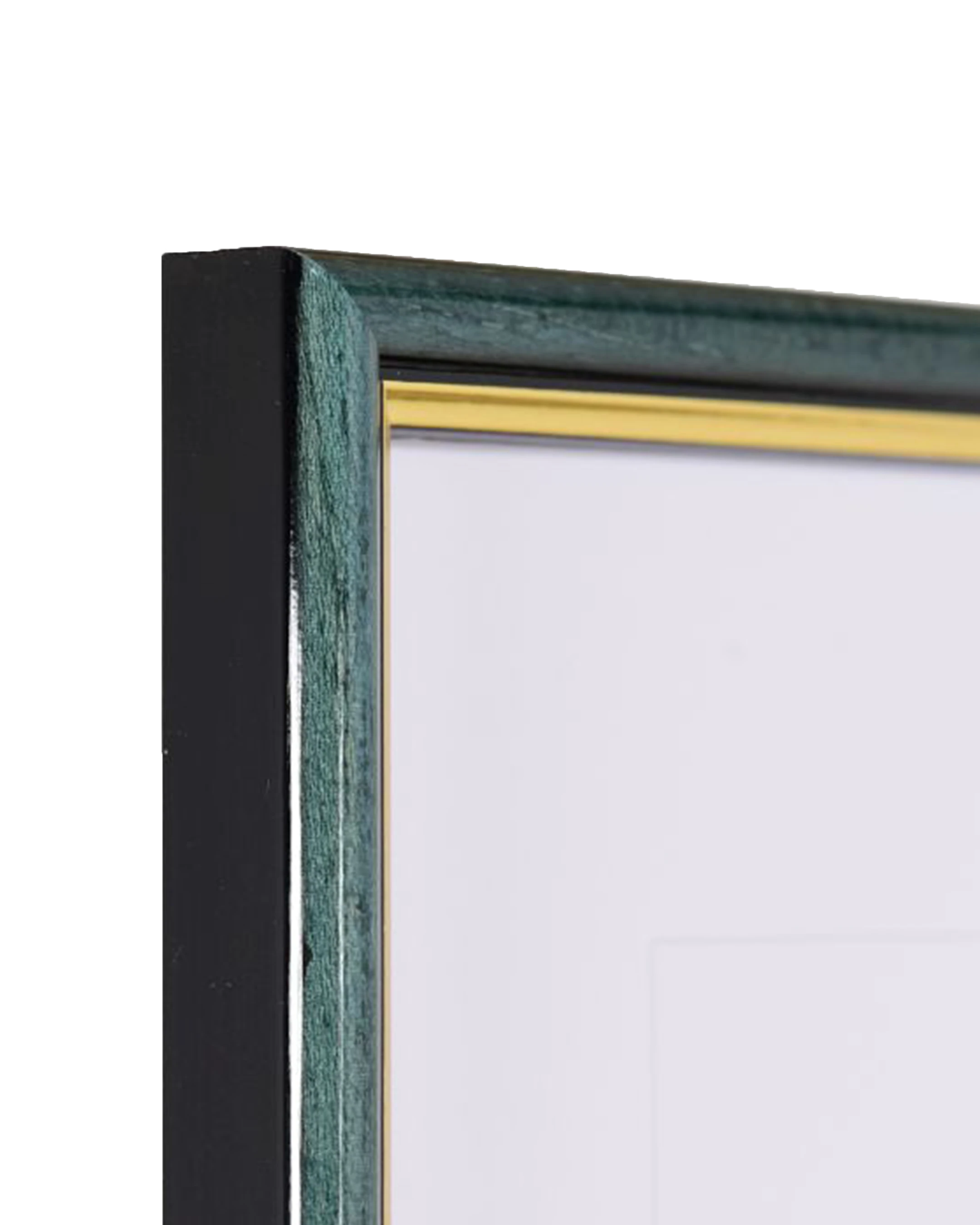 Cadre en bois Carina bleu – vue de détail