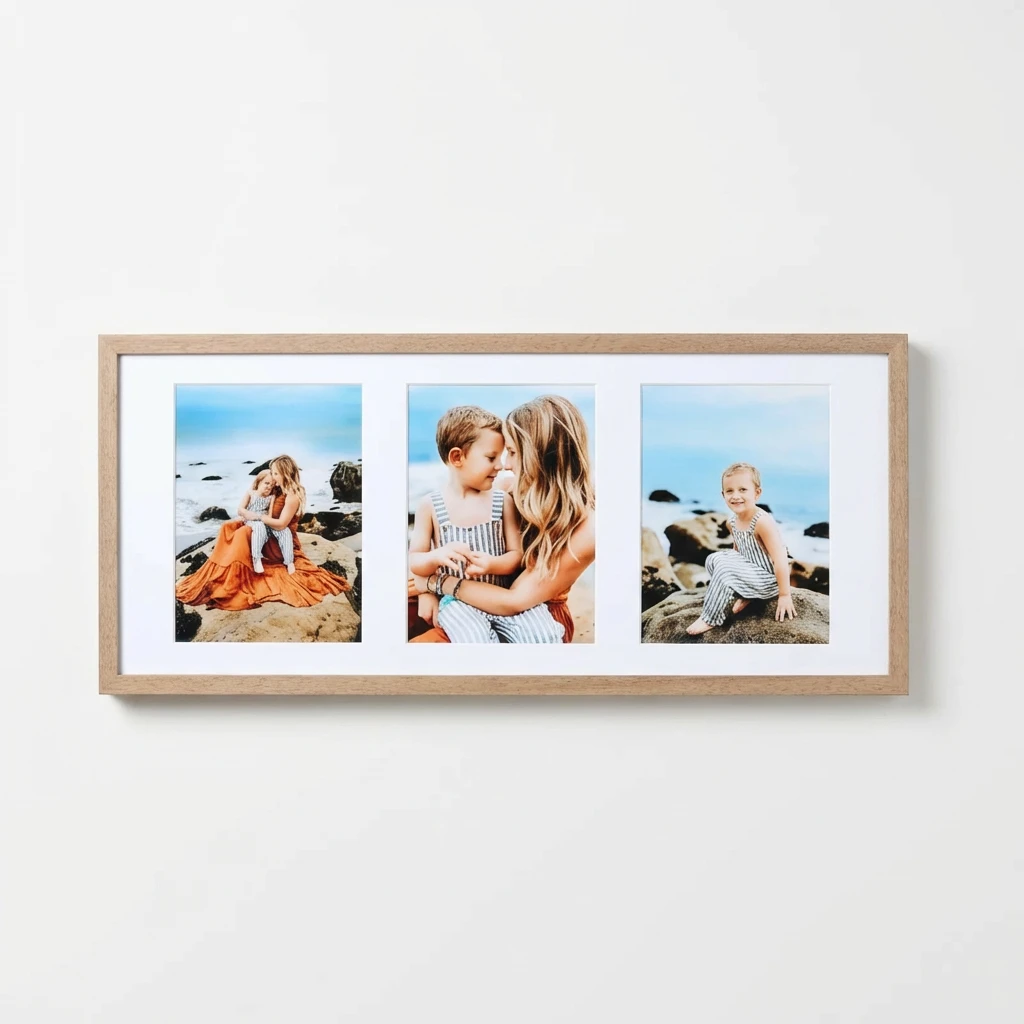 Cadre photo collage 25×60 cm