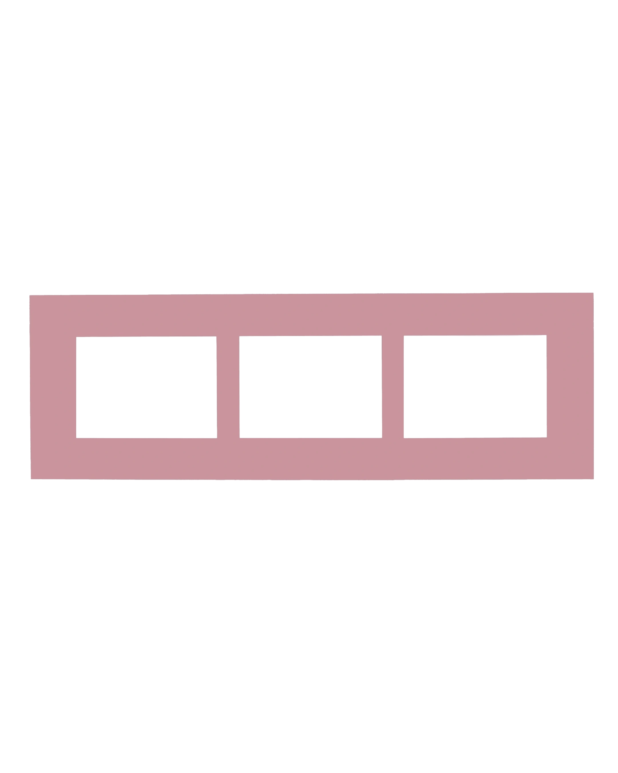 Passe-partout multivues Camille 23x70 cm rose 13 – vue de face