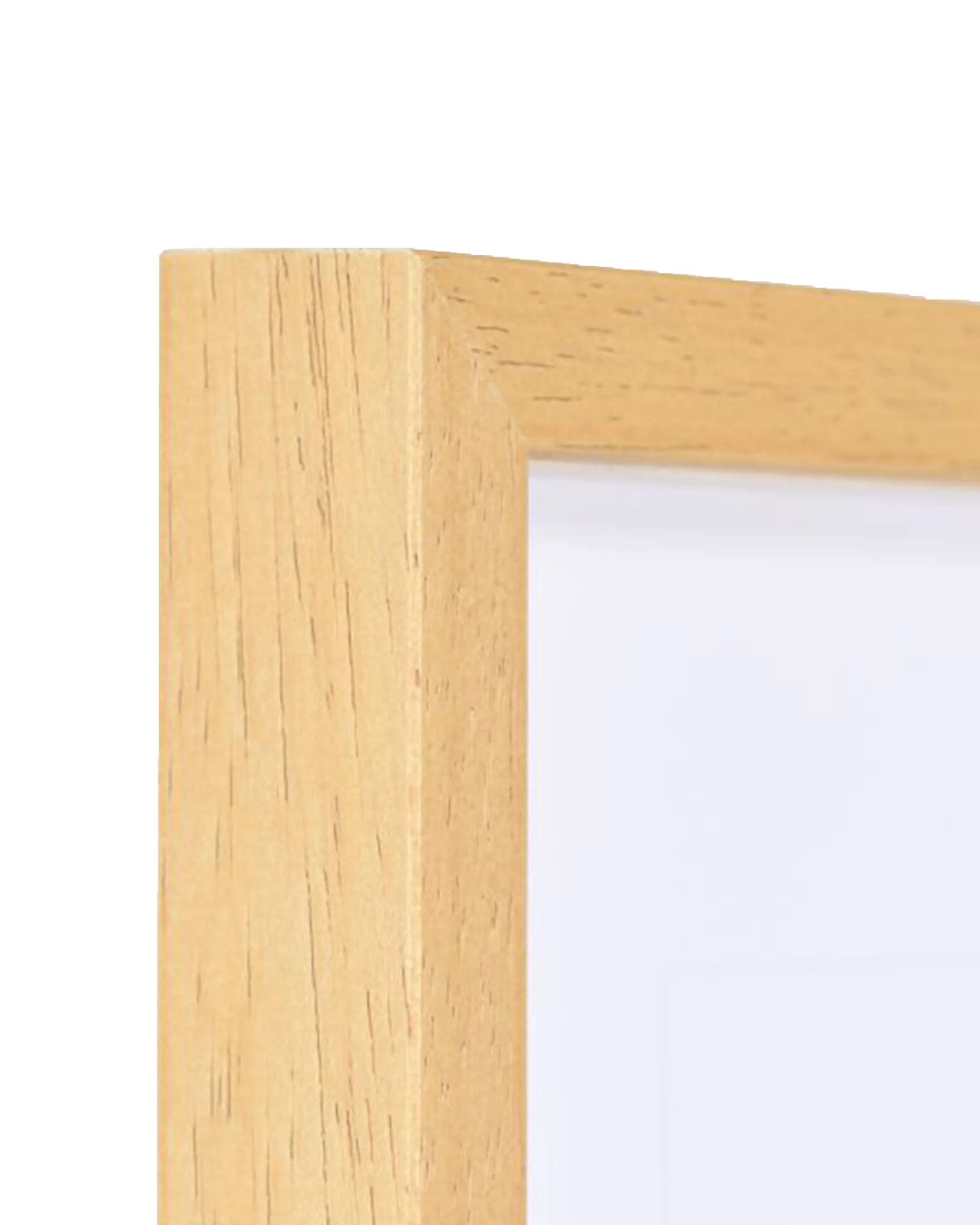 Cadre en bois Nele avec baguette d'espacement chêne – vue de détail