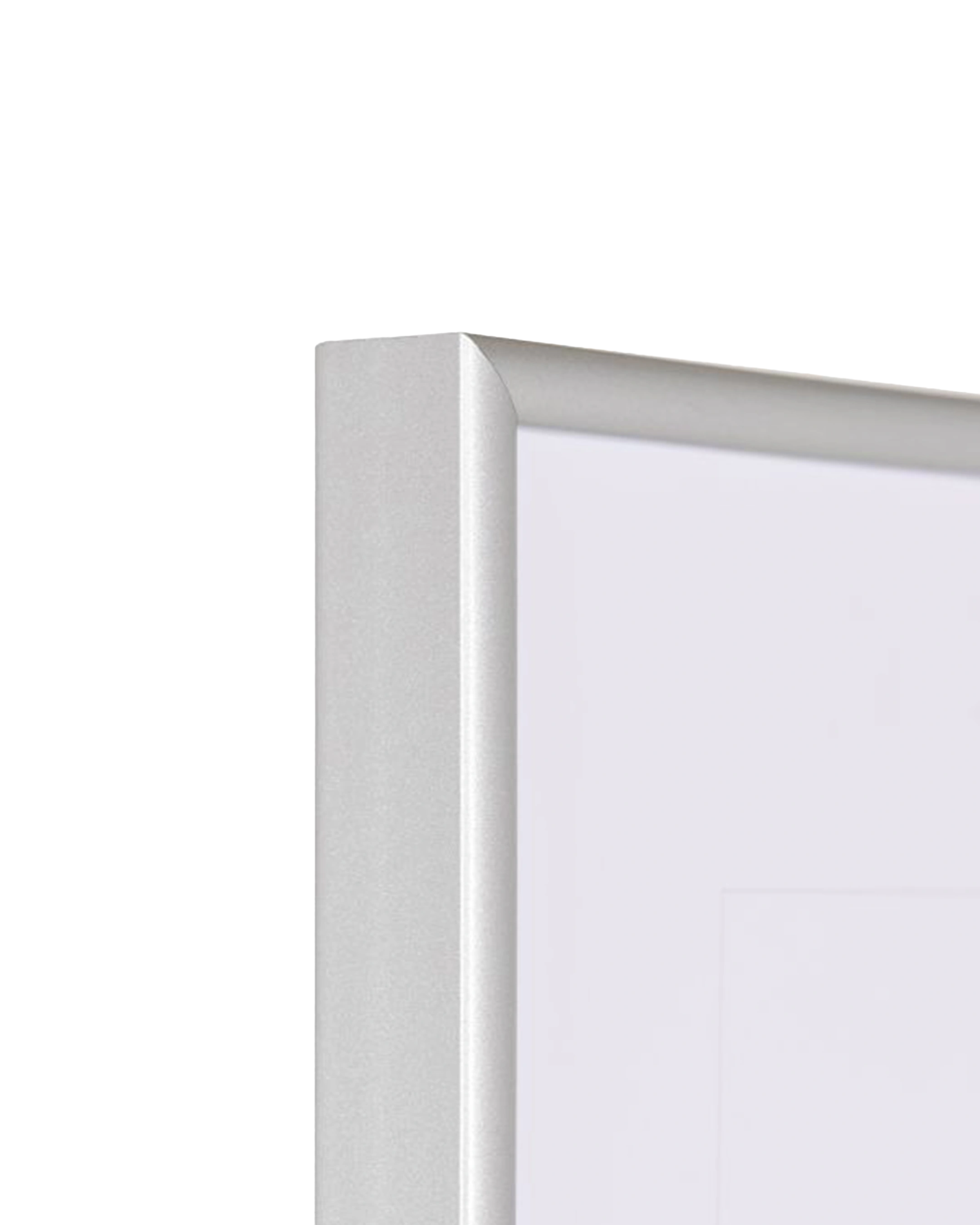 Cadre en plastique Sara aspect alu – vue de détail