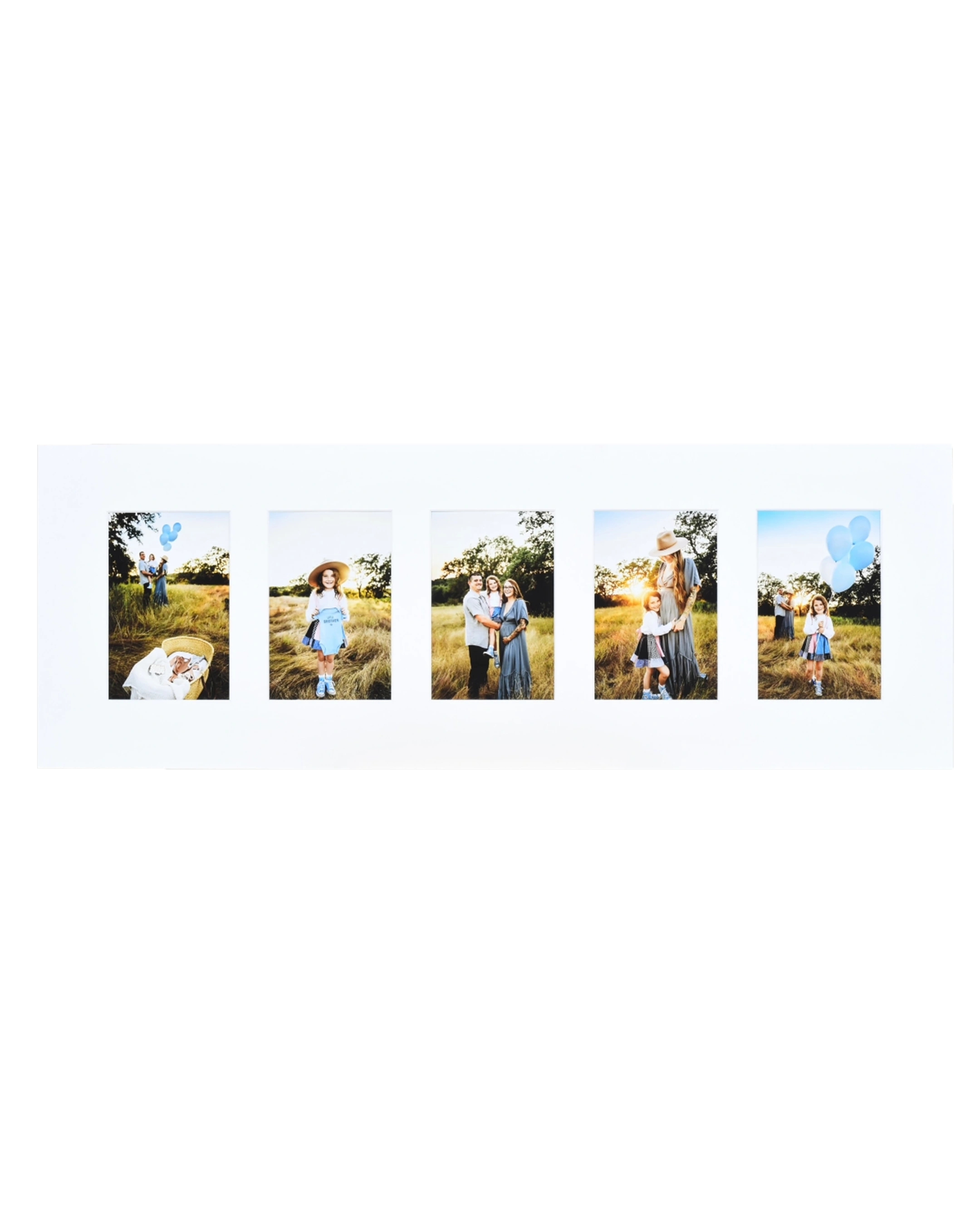 Passe-partout multivues Claire 25x70 cm – vue de face