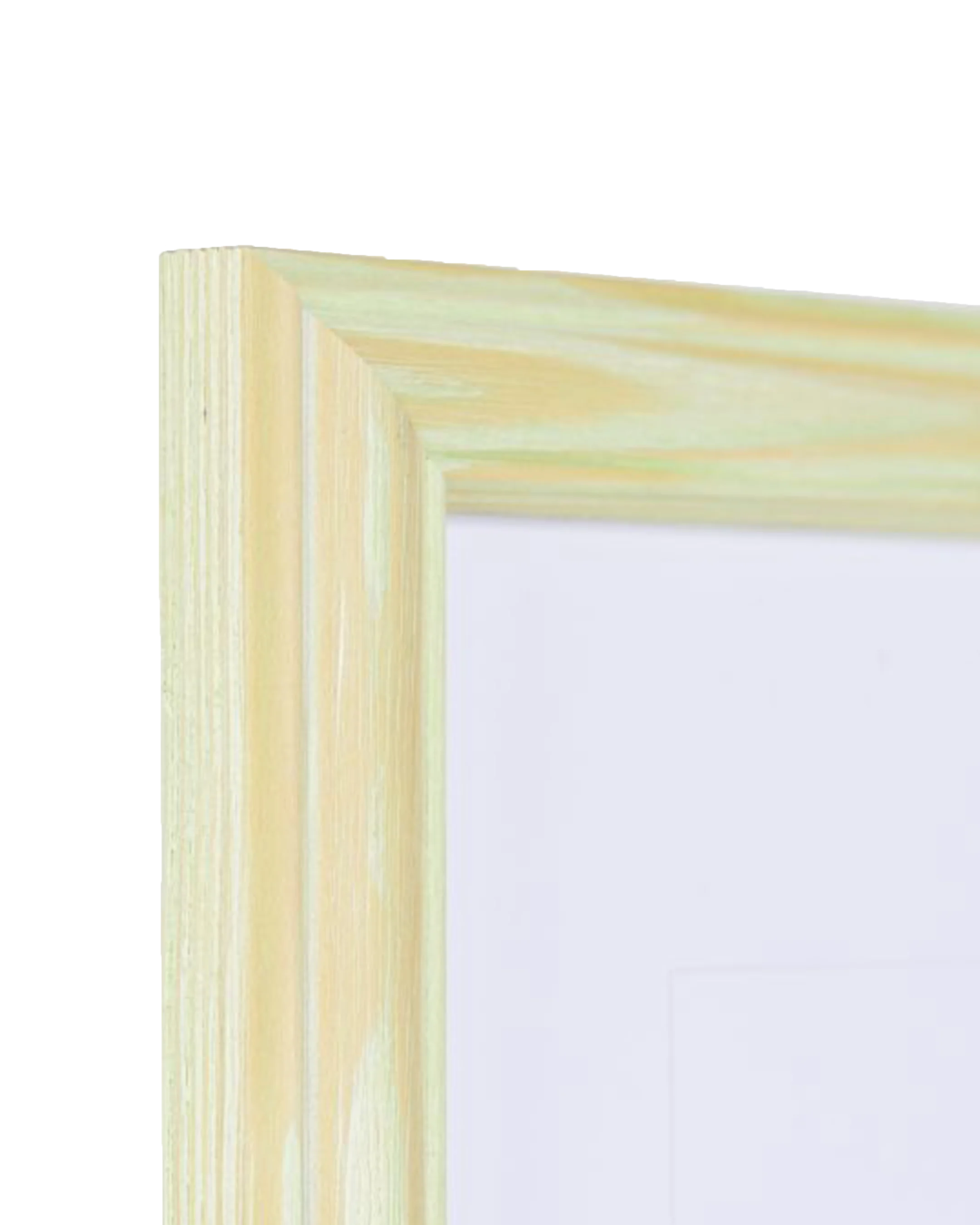 Cadre en bois Finja vert – vue de détail