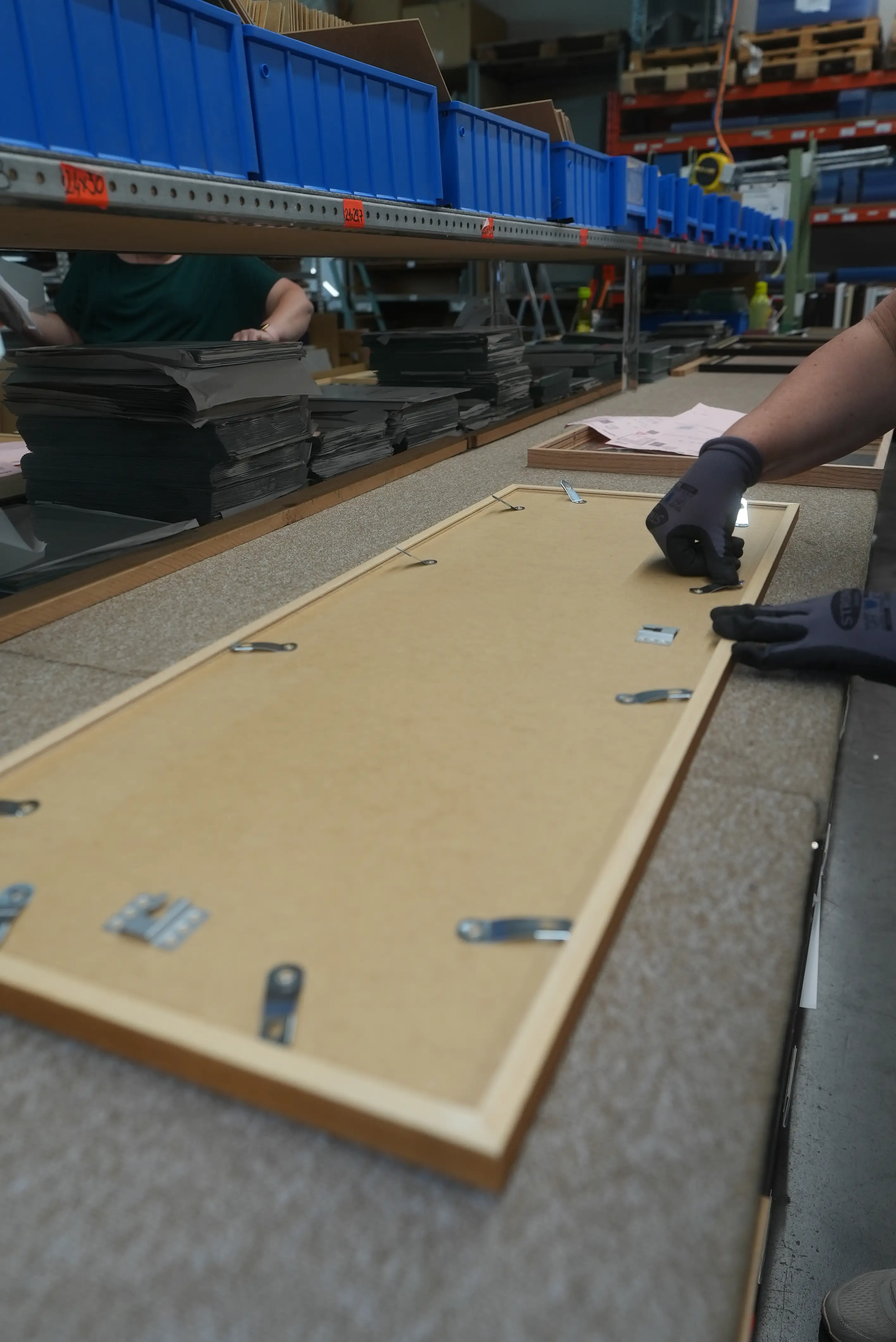 Assemblage des coins du cadre
