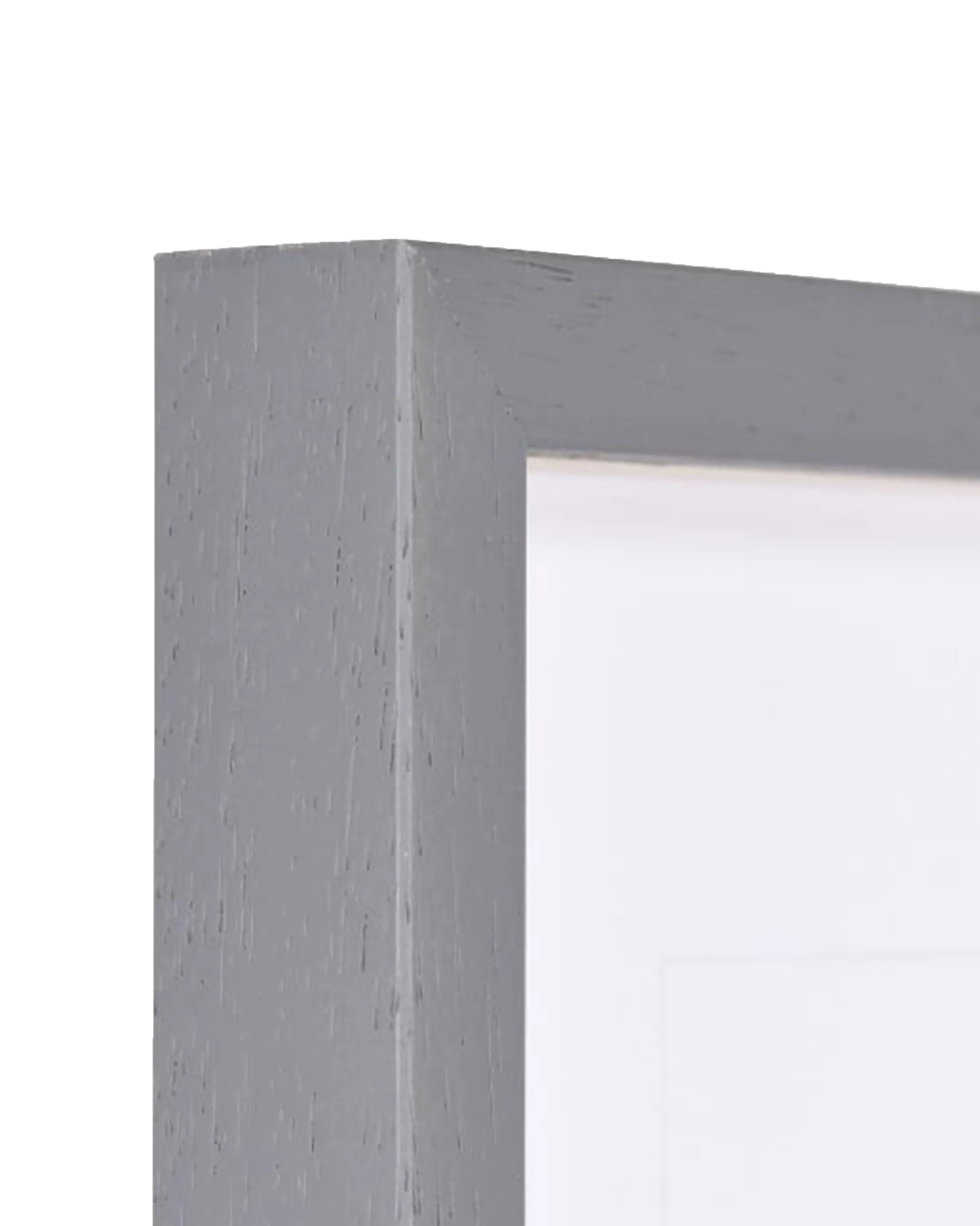 Cadre en bois Nele avec baguette d'espacement anthracite – vue de détail