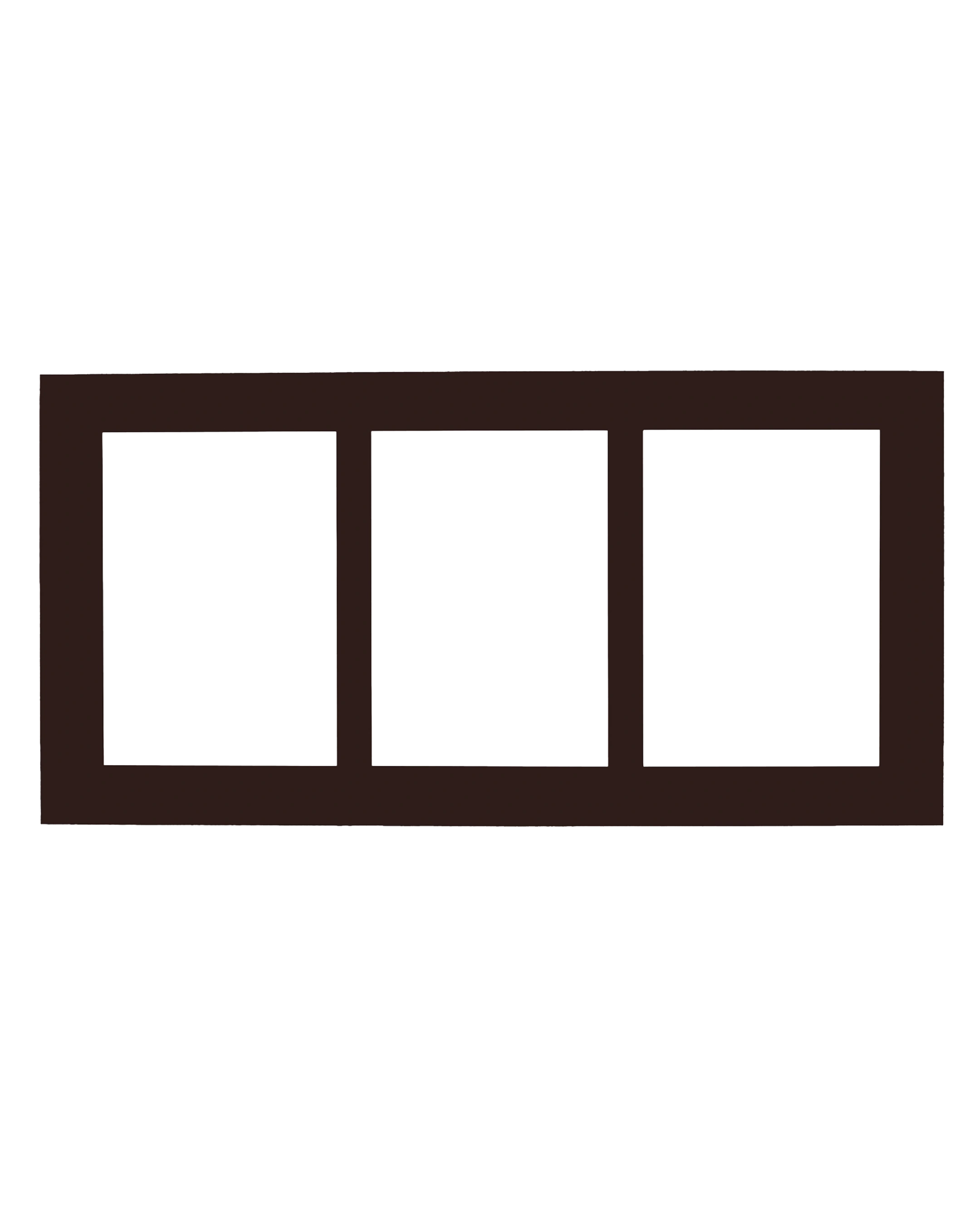 Passe-partout multivues Coco 40x80 cm coffee 11 – vue de face