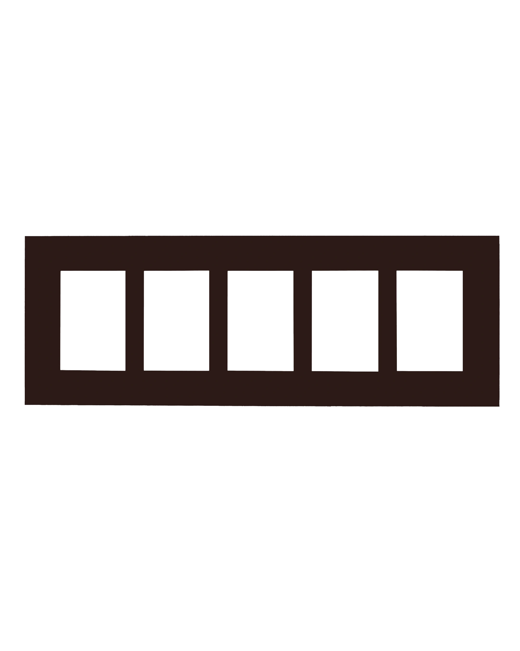 Passe-partout multivues Claire 25x70 cm coffee 11 – vue de face
