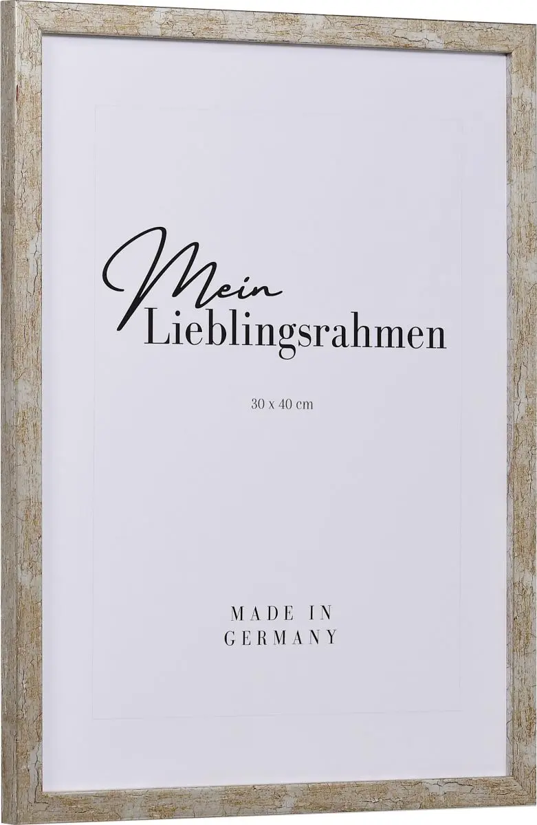 Holz-Profil 51, antiksilber - Seitenansicht Seitenansicht eines auf alt gemachten Holzrahmens in Antiksilber