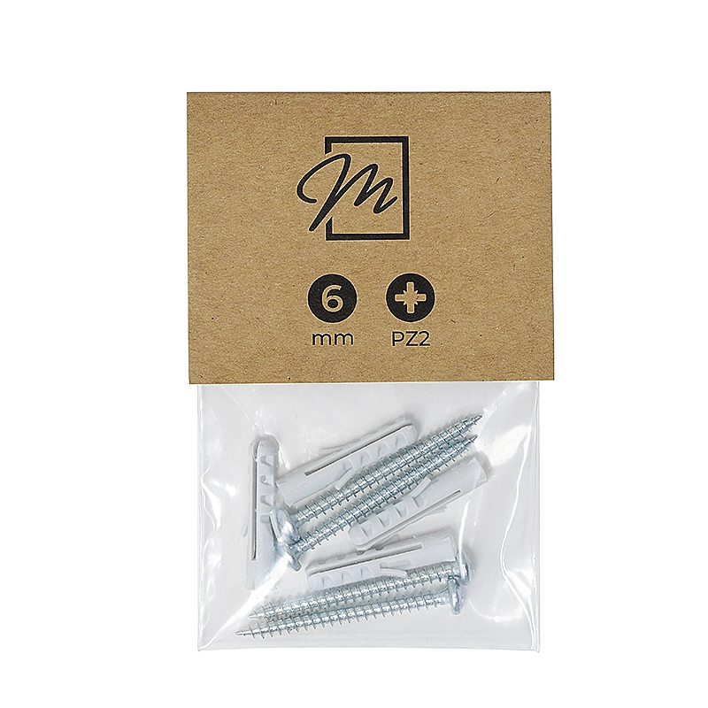 Kit de montage (4 vis 4,0 x 45 mm + 4 chevilles ⌀ 6 mm)