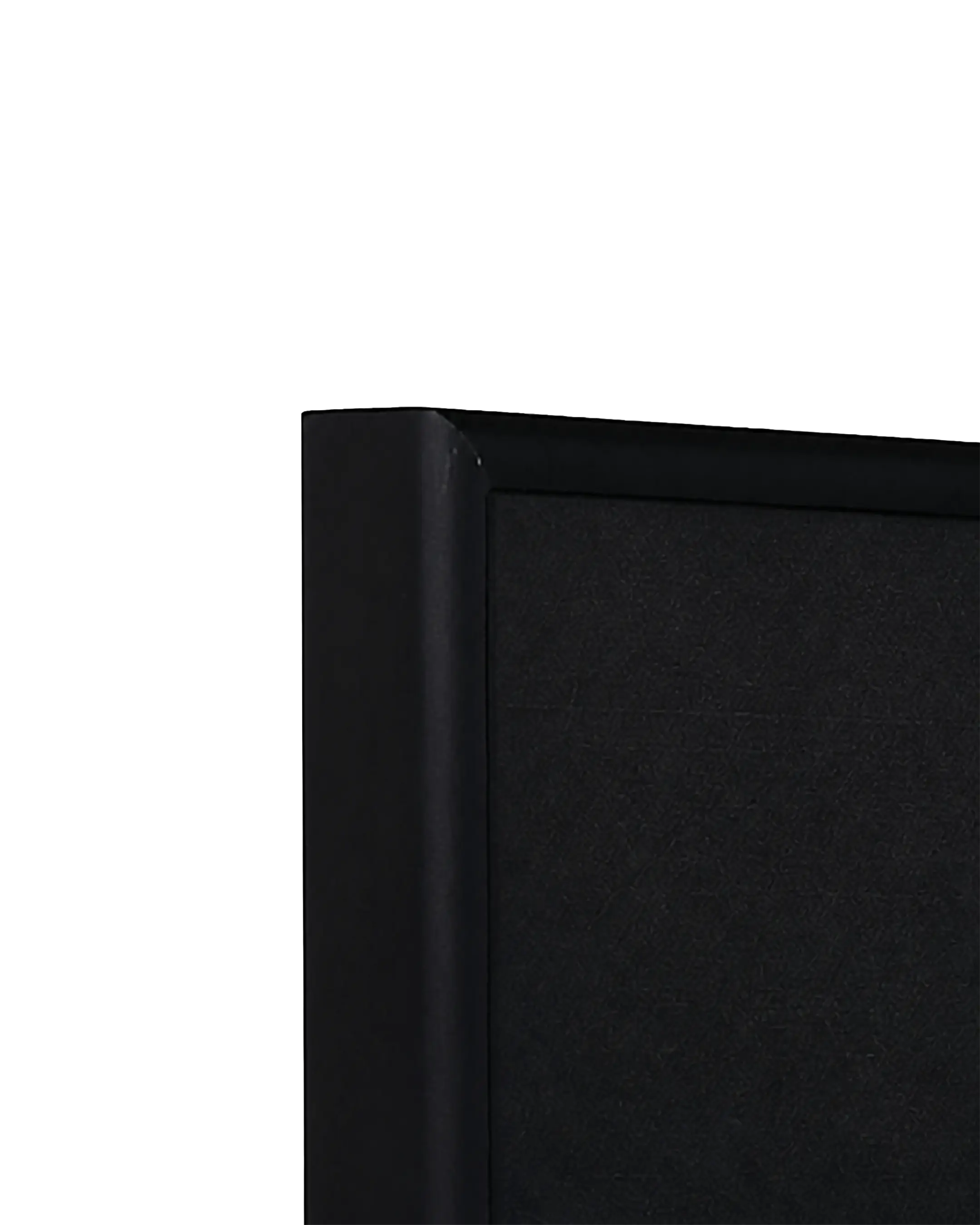 Cadre en aluminium Noah norme anti-feu B1 noir – vue de détail