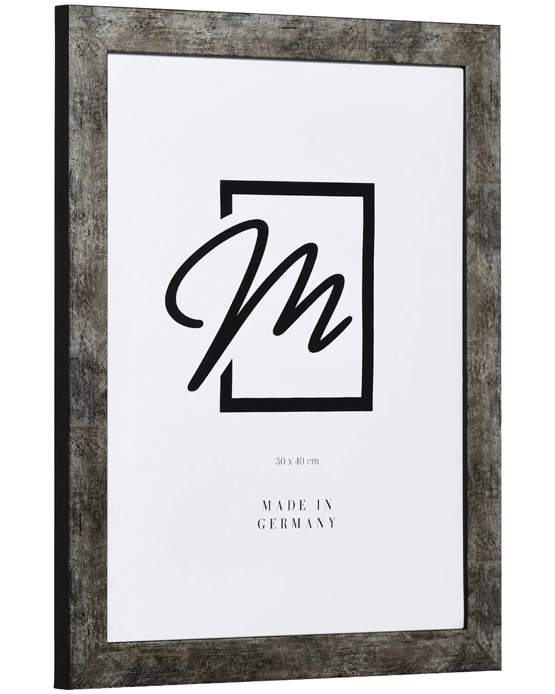 Cadre en bois Alina anthracite – vue de côté