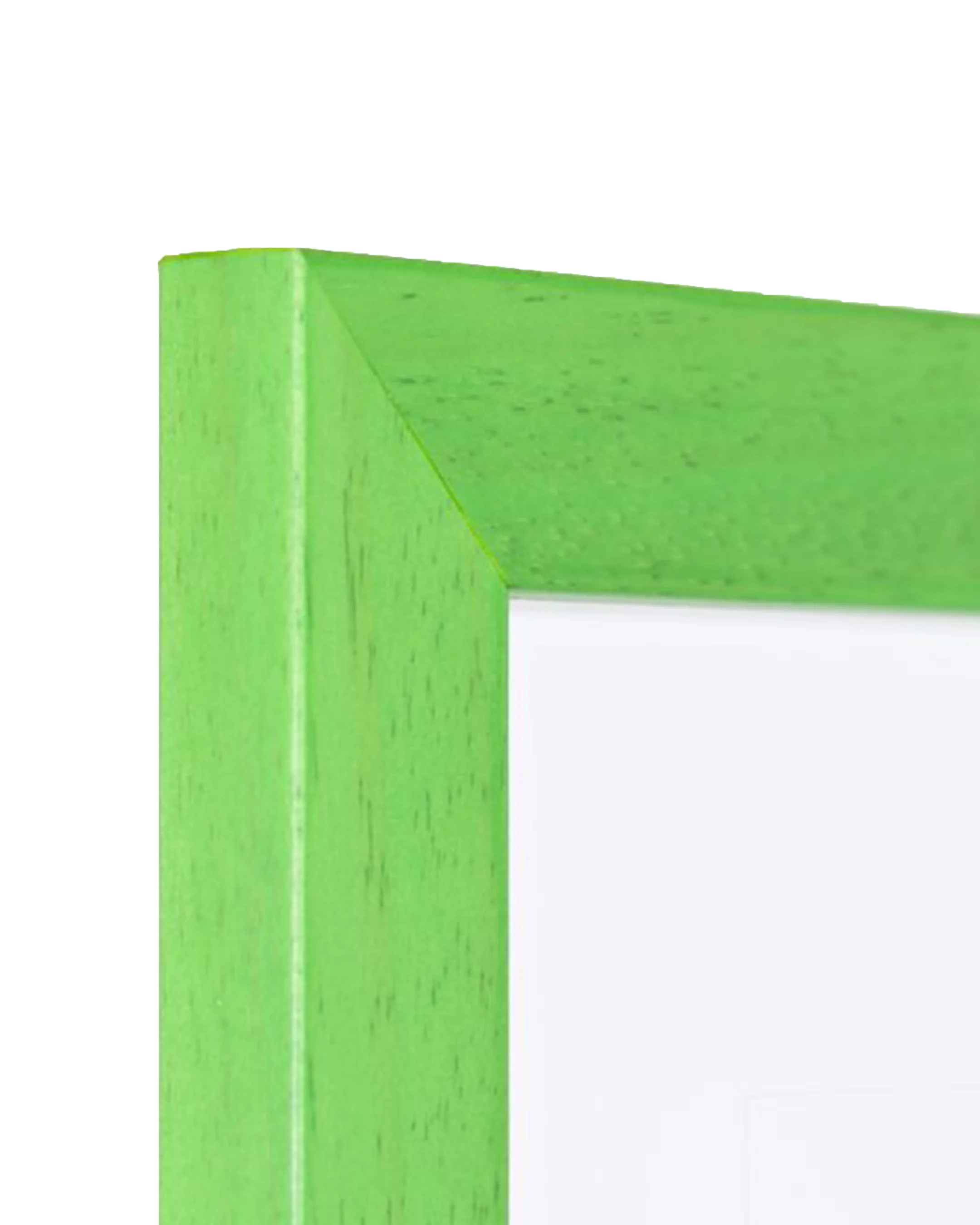 Cadre en bois Emma vert – vue de détail