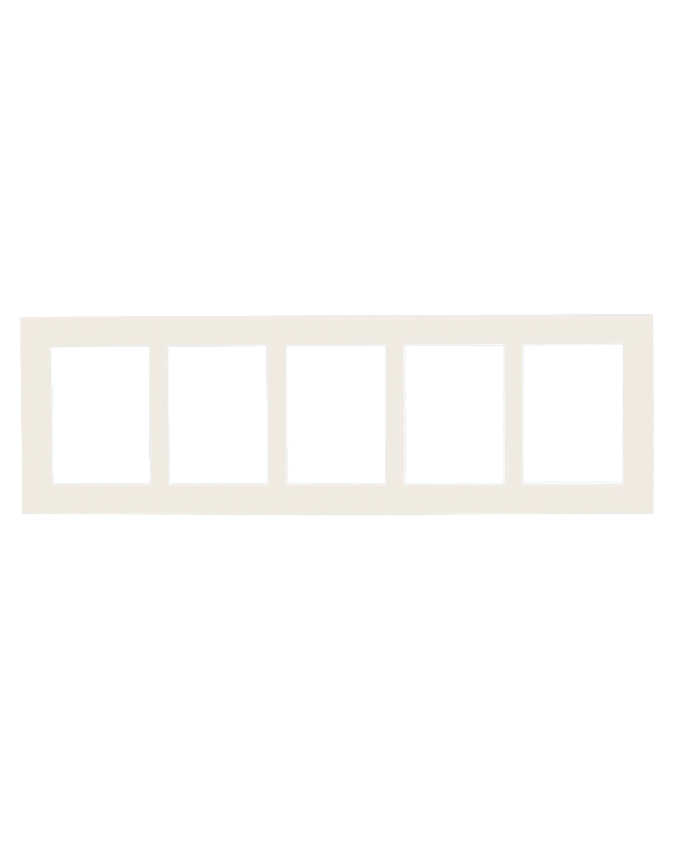 Passe-partout multivues Fleur 25x80 cm ivory 10 – vue de face