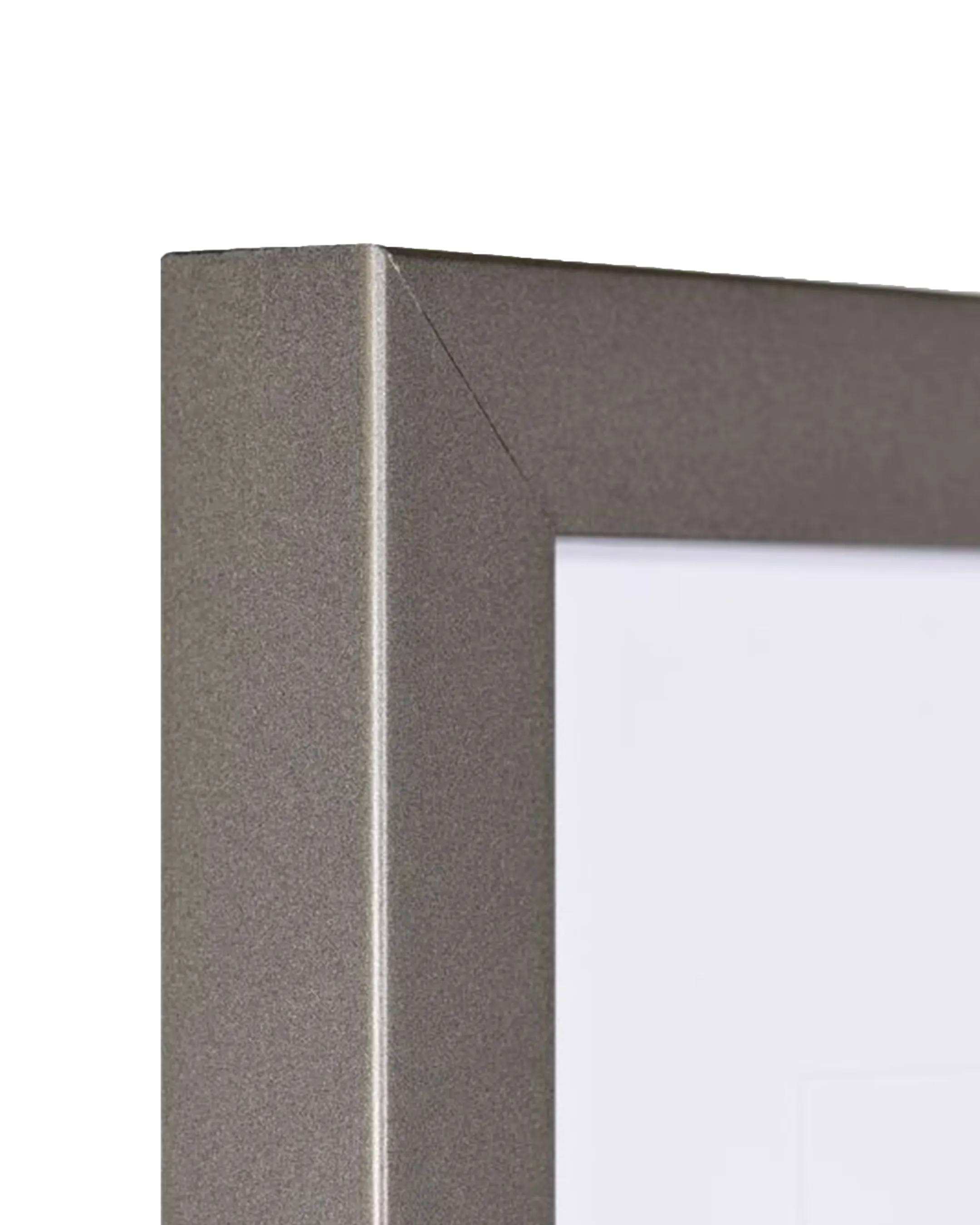 Cadre en bois Paula platine – vue de détail