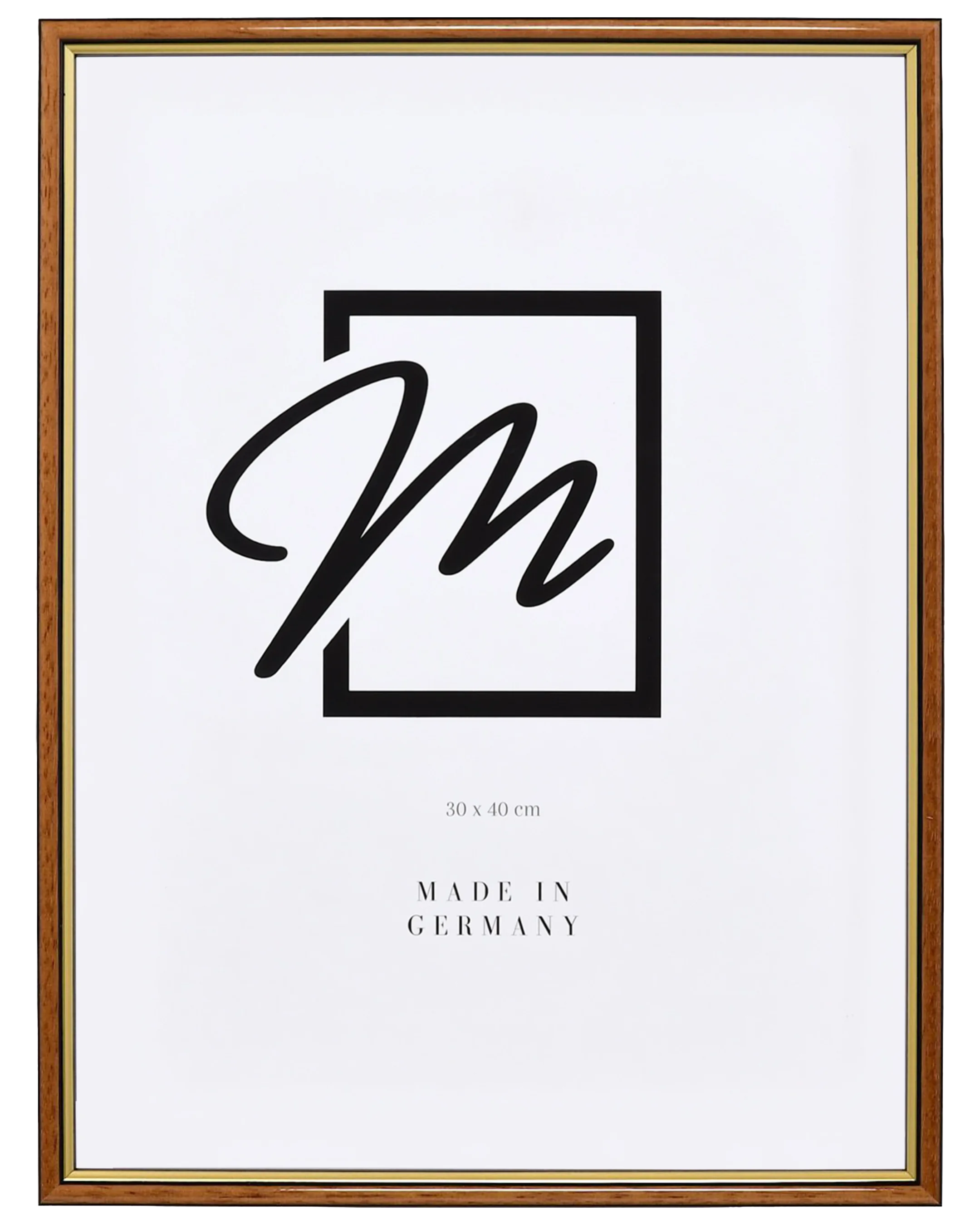 Cadre en bois Carina miel – vue de face