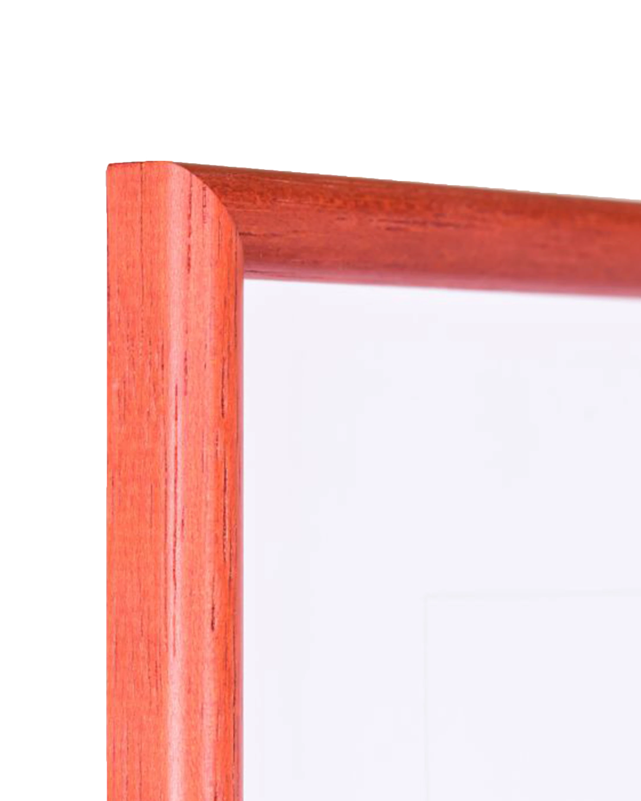 Cadre en bois Ava rouge – vue de détail