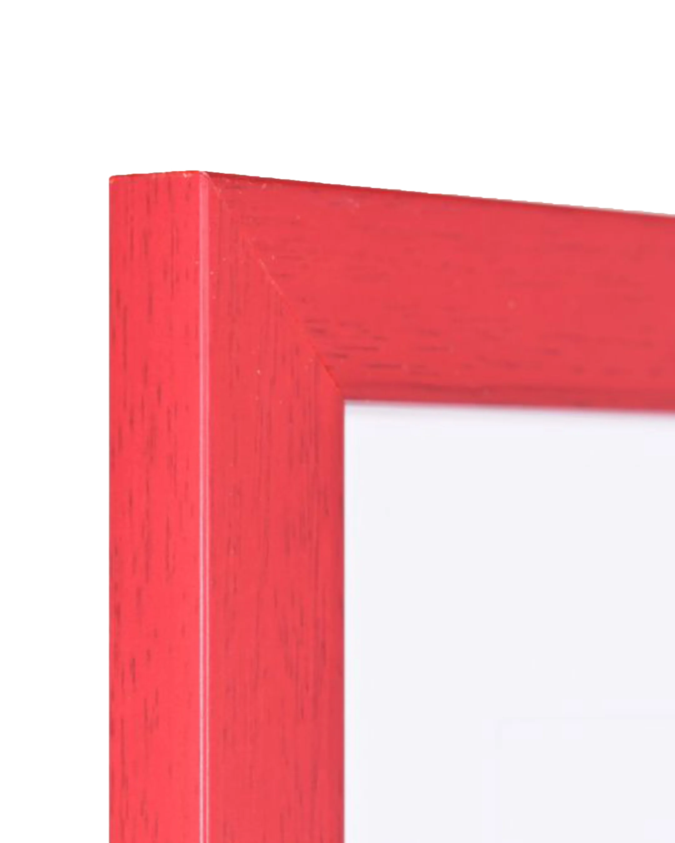 Cadre en bois Emma rouge – vue de détail