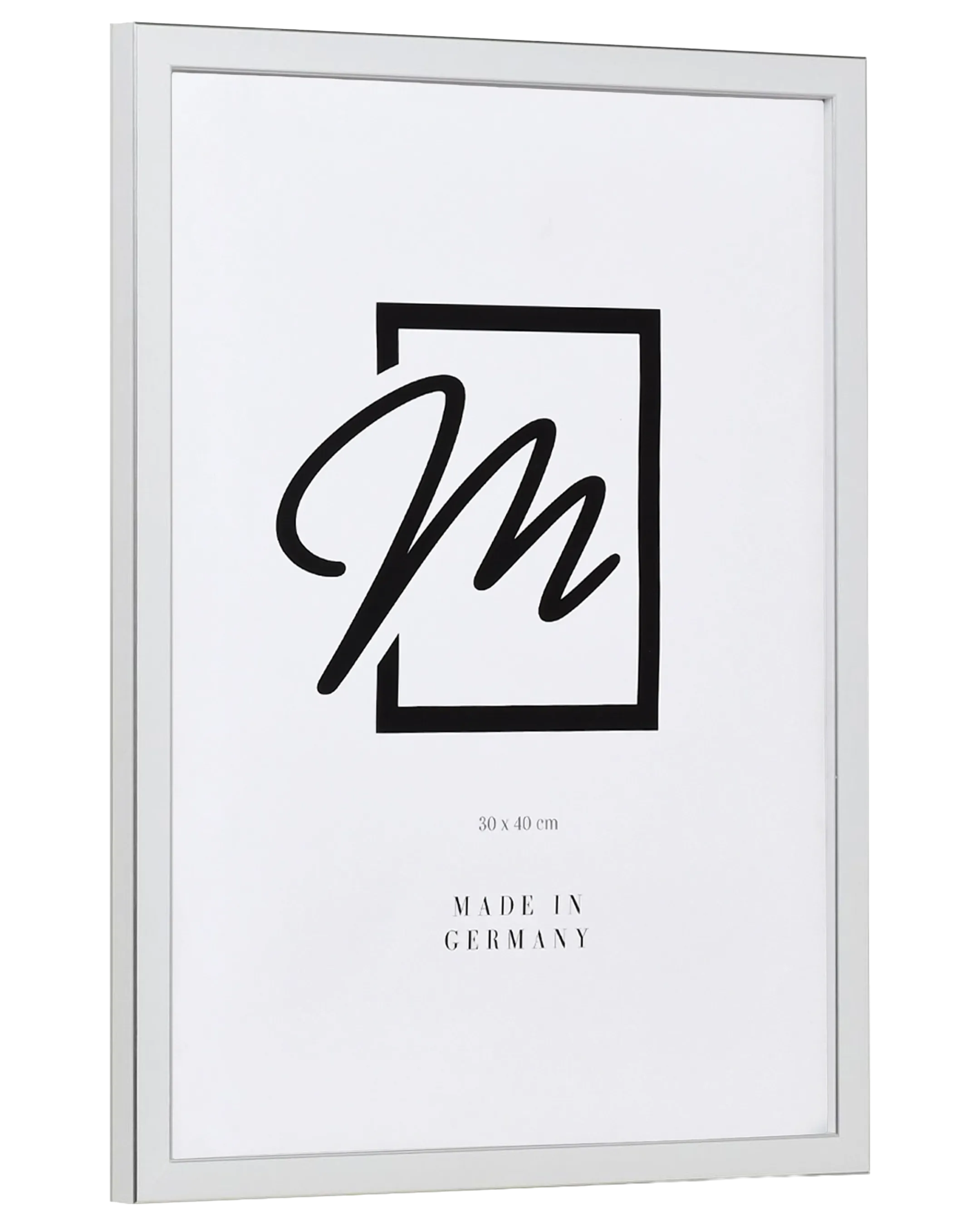 Cadre en bois Mara blanc – vue de côté