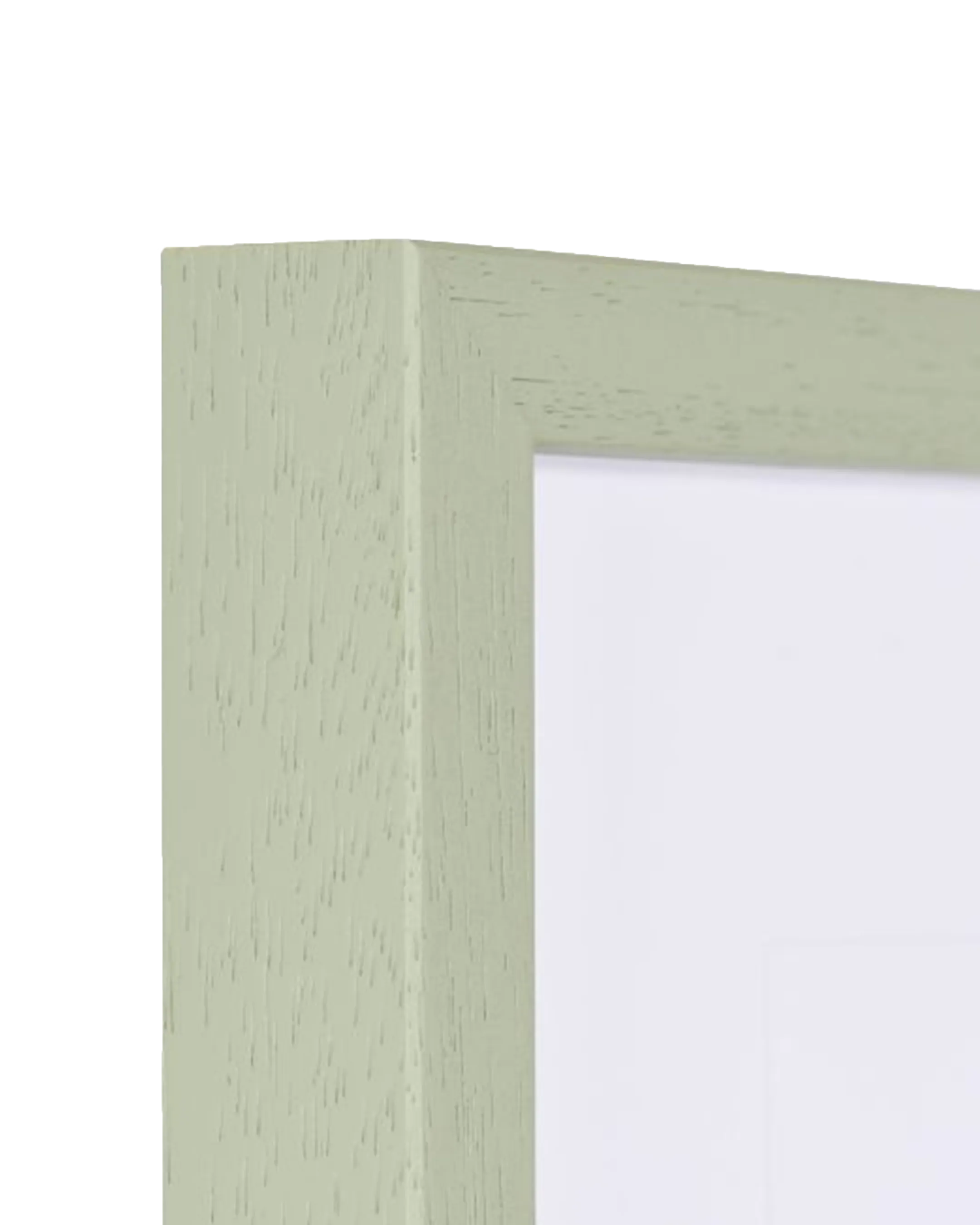 Cadre en bois Nele vert – vue de détail