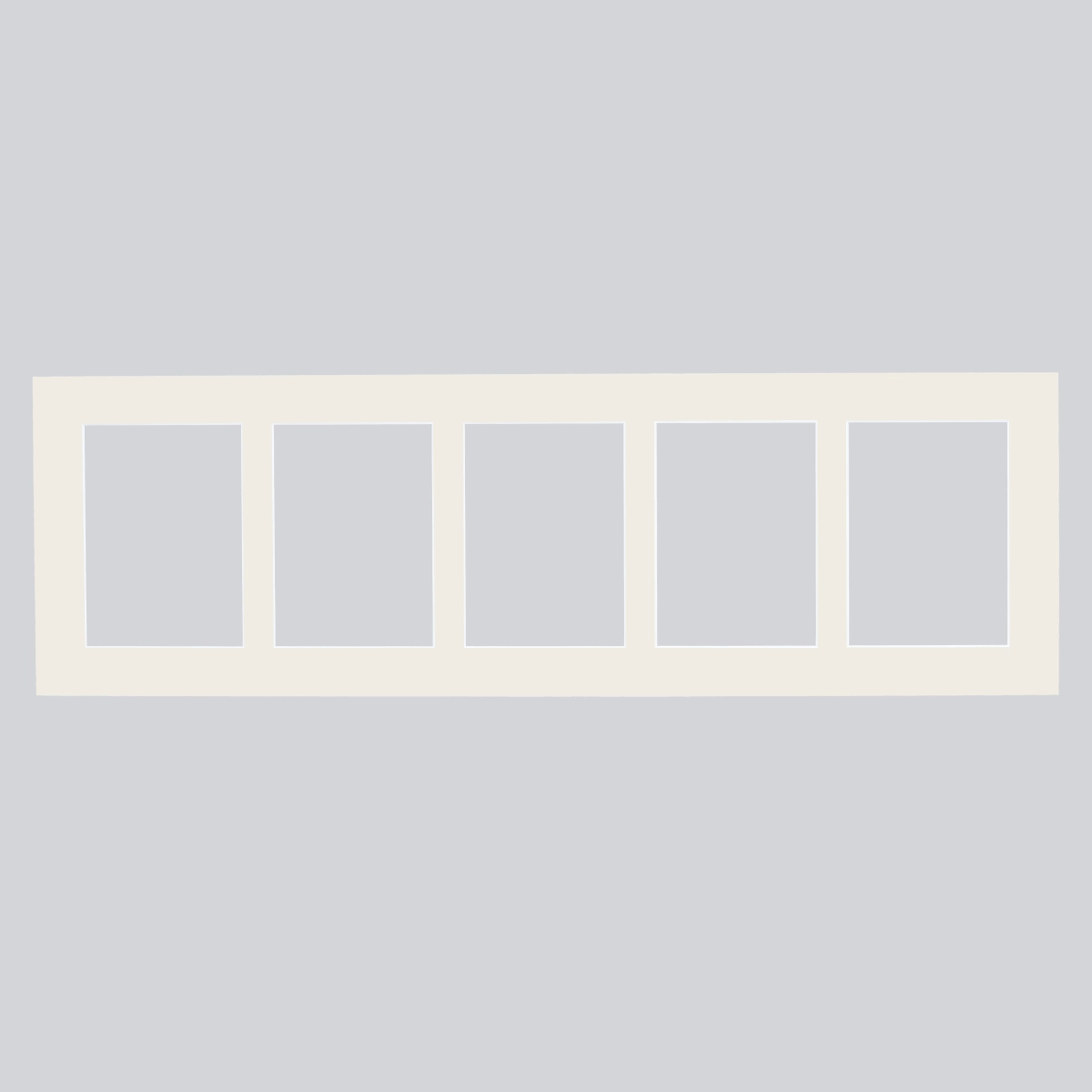 Passe-partout multivues Fleur 25x80 cm