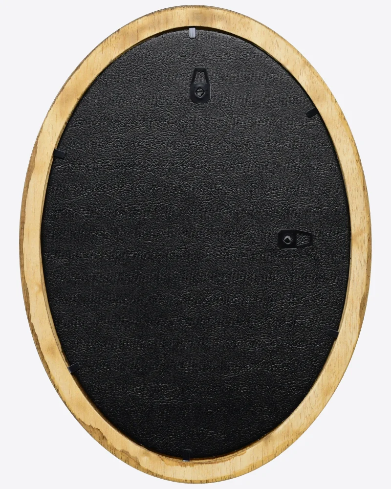 Vue arrière de ton cadre ovale classique Profil Wilma. MonCadrePréféré t'offre la meilleure qualité pour tes photos et ta décoration.