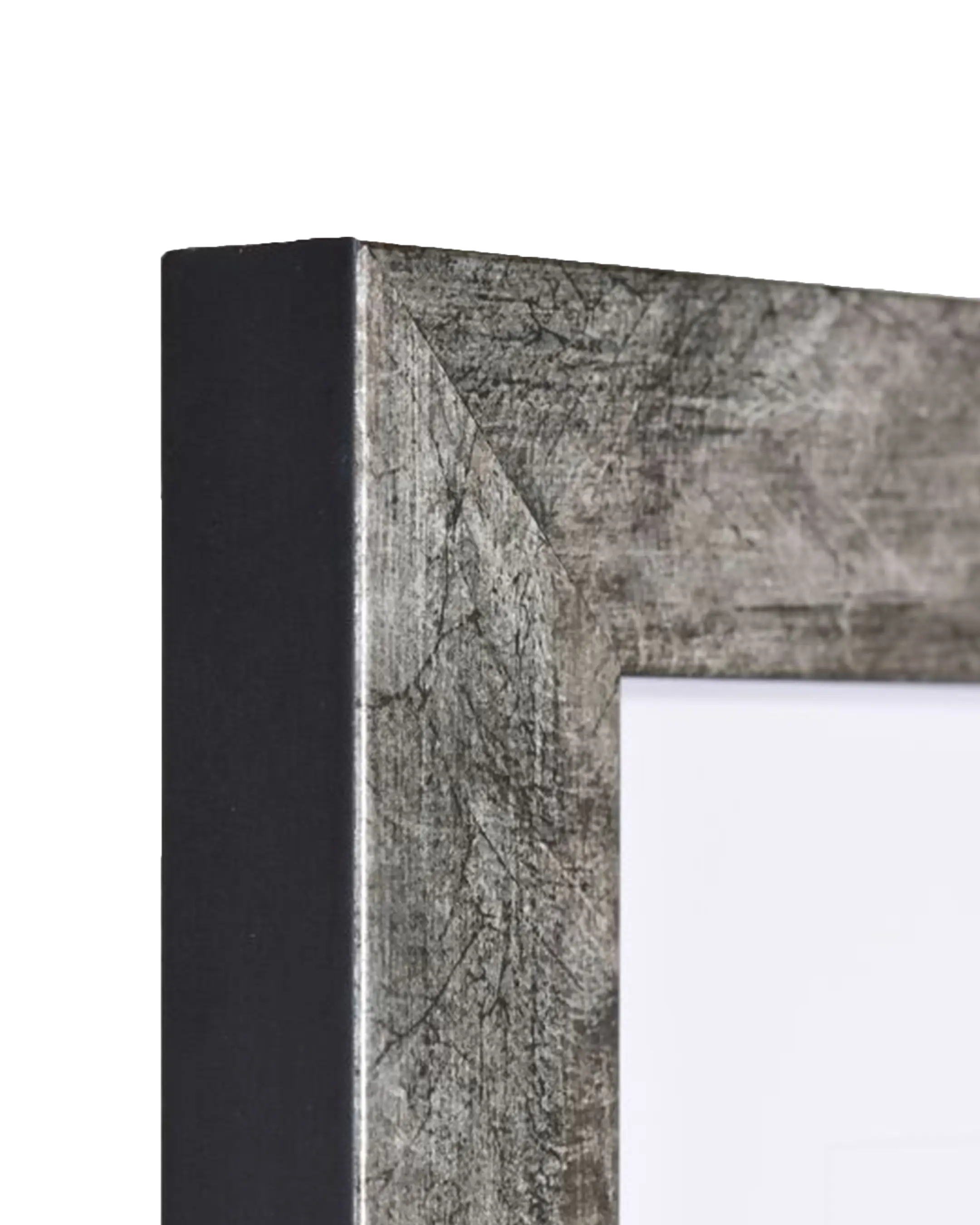 Cadre en bois Alina anthracite – vue de détail