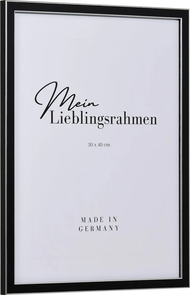 Holz-Profil 39, schwarz - Seitenansicht Seitenansicht eines klassischen Rahmens zum Aufstellen in der Farbe Schwarz
