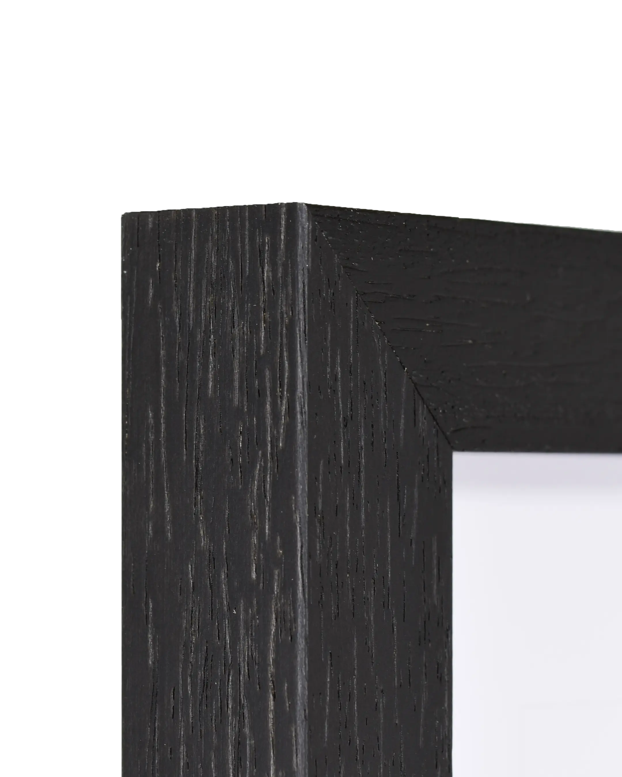 Cadre en bois Philippa noir – vue de détail