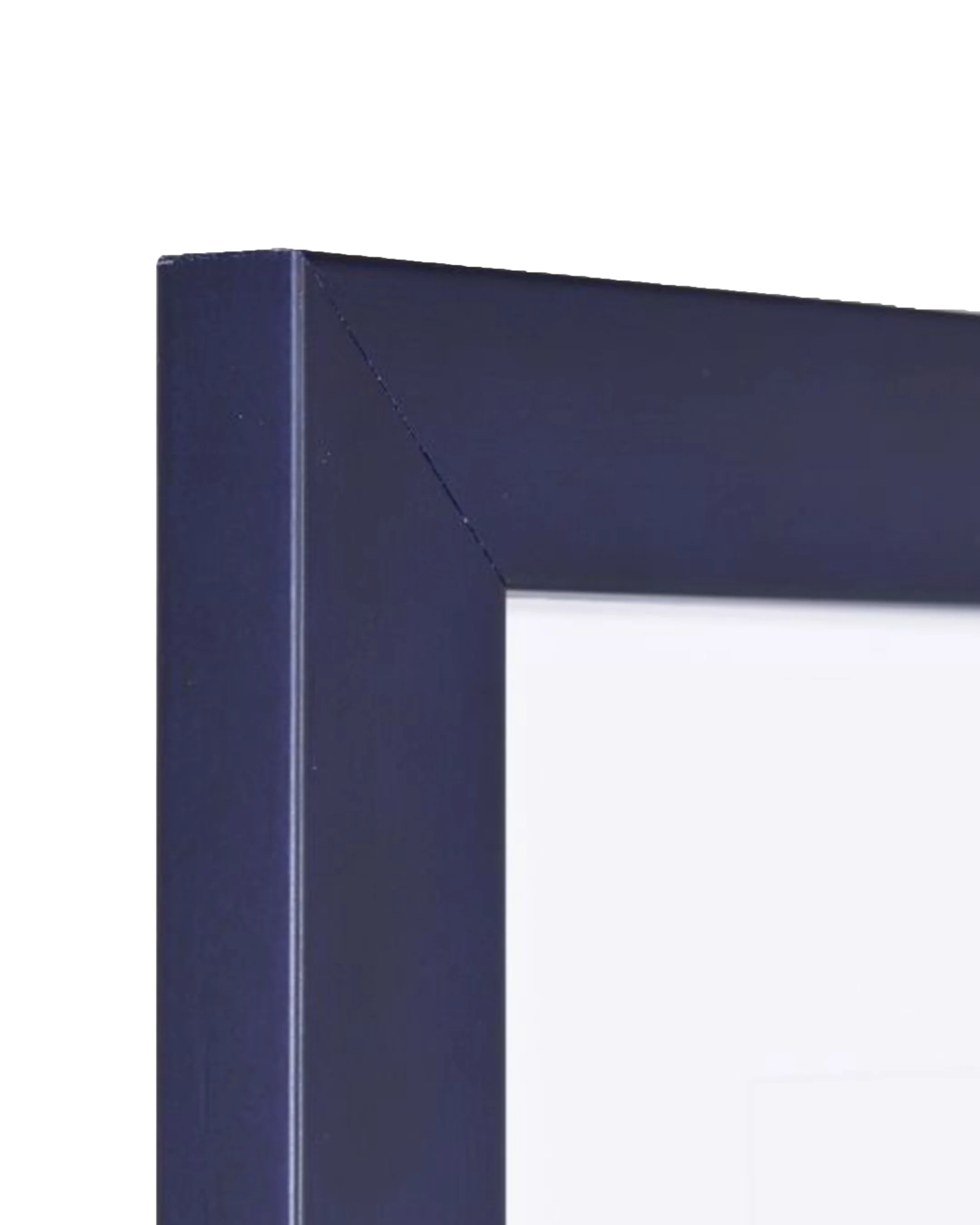 Cadre en bois Emma bleu – vue de détail
