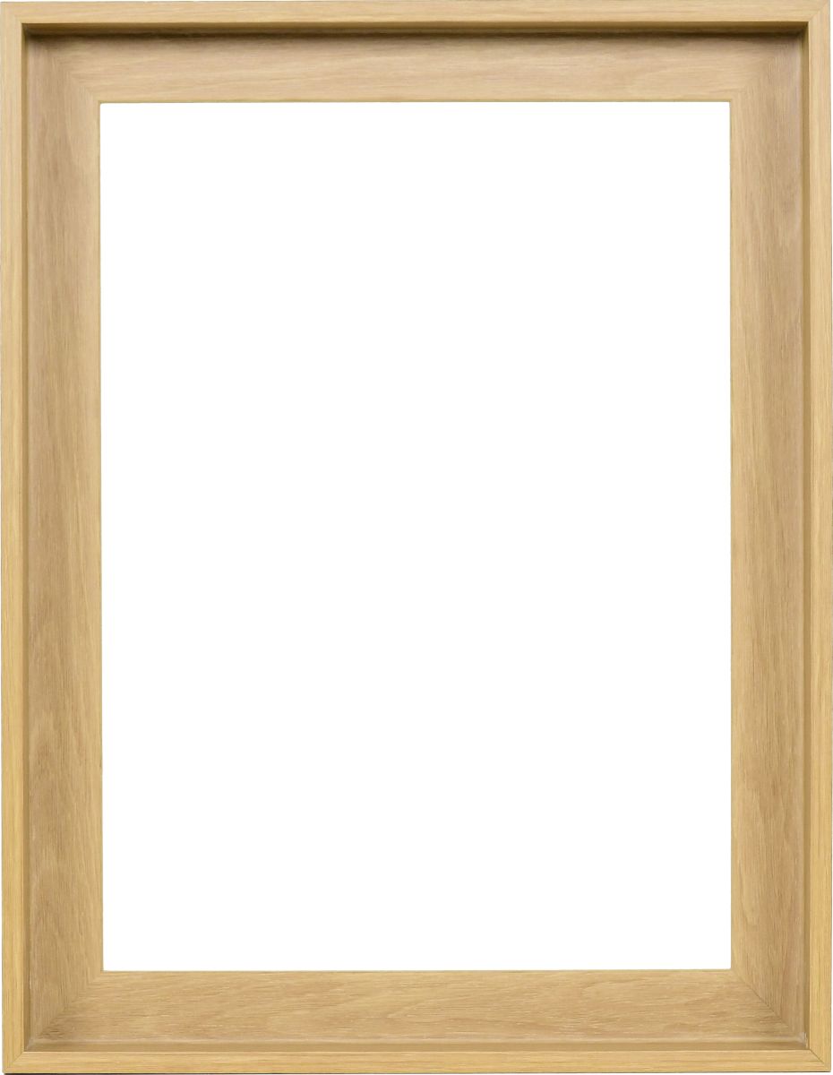 Schattenfugenrahmen Jasmin 30x40, eiche - Frontansicht Frontansicht eines schlichten Schattenfugenrahmen 30x40 in Eichenoptik