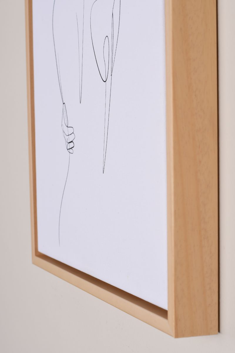 Schattenfugenrahmen Joline in Natur in Nahaufnahme