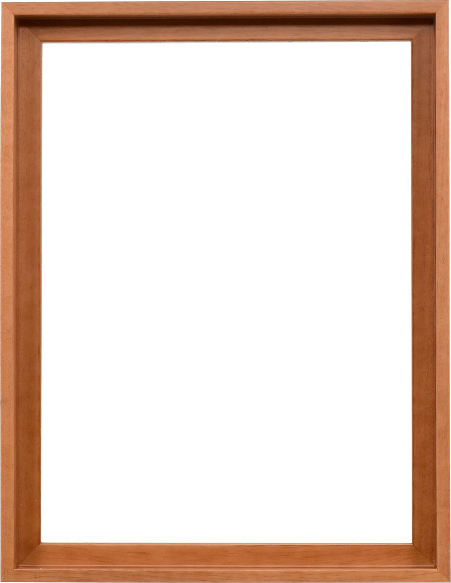 Holz-Profil 50k, Buche - Frontansicht Frontansicht eines modernen, dezenten Schattenfugenrahmens in der Farbe Buche