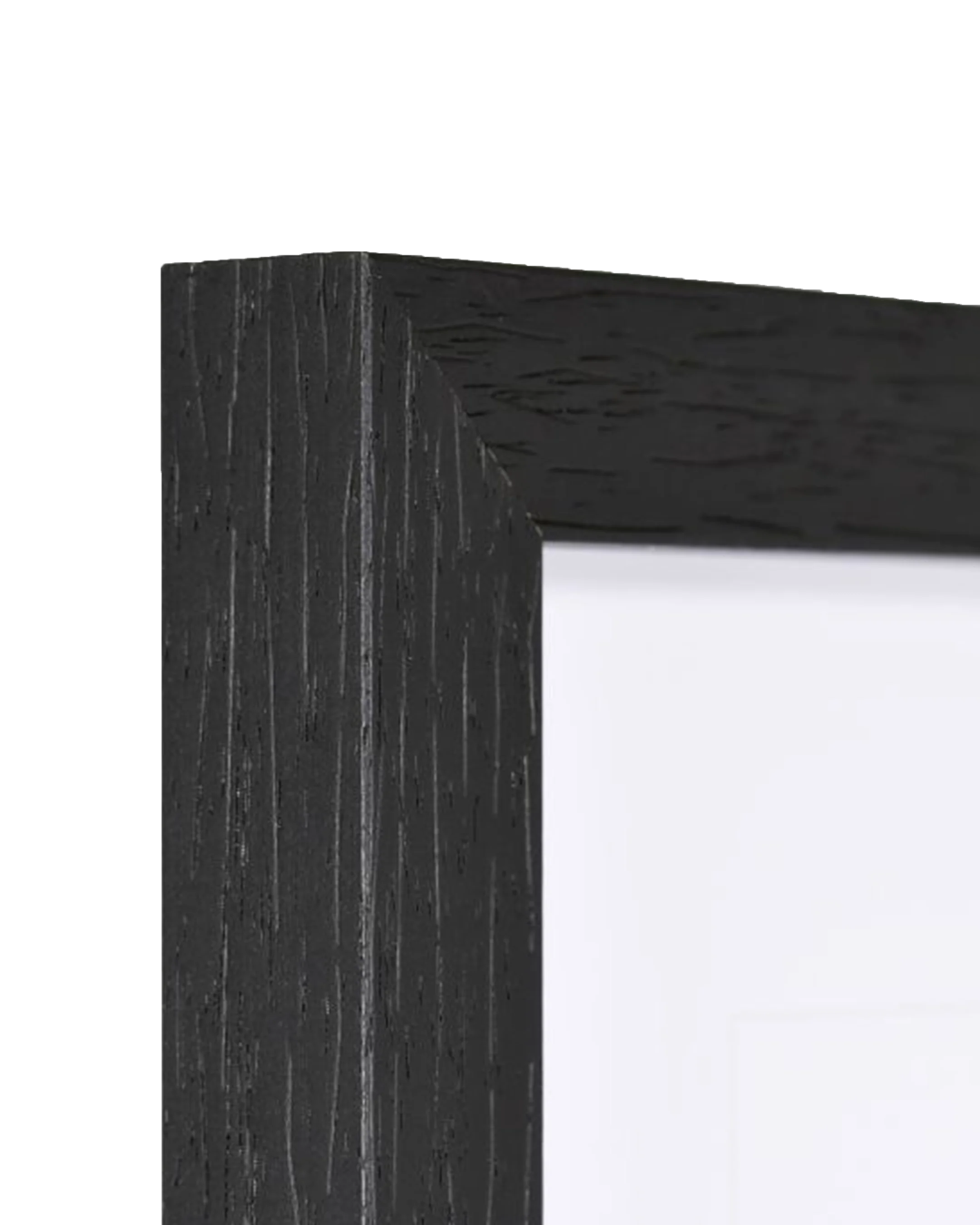 Cadre en bois Elva noir – vue de détail