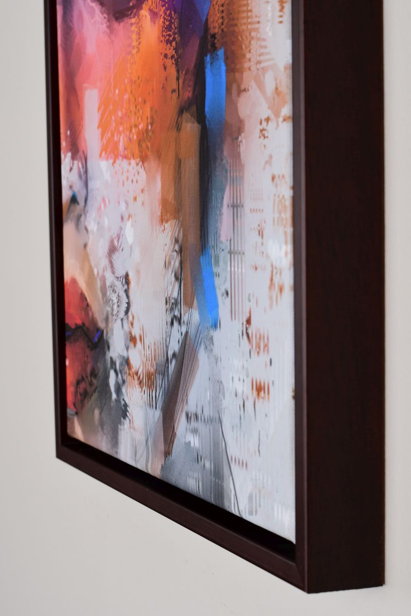 Schattenfugenrahmen Joline in Schwarz in Nahaufnahme