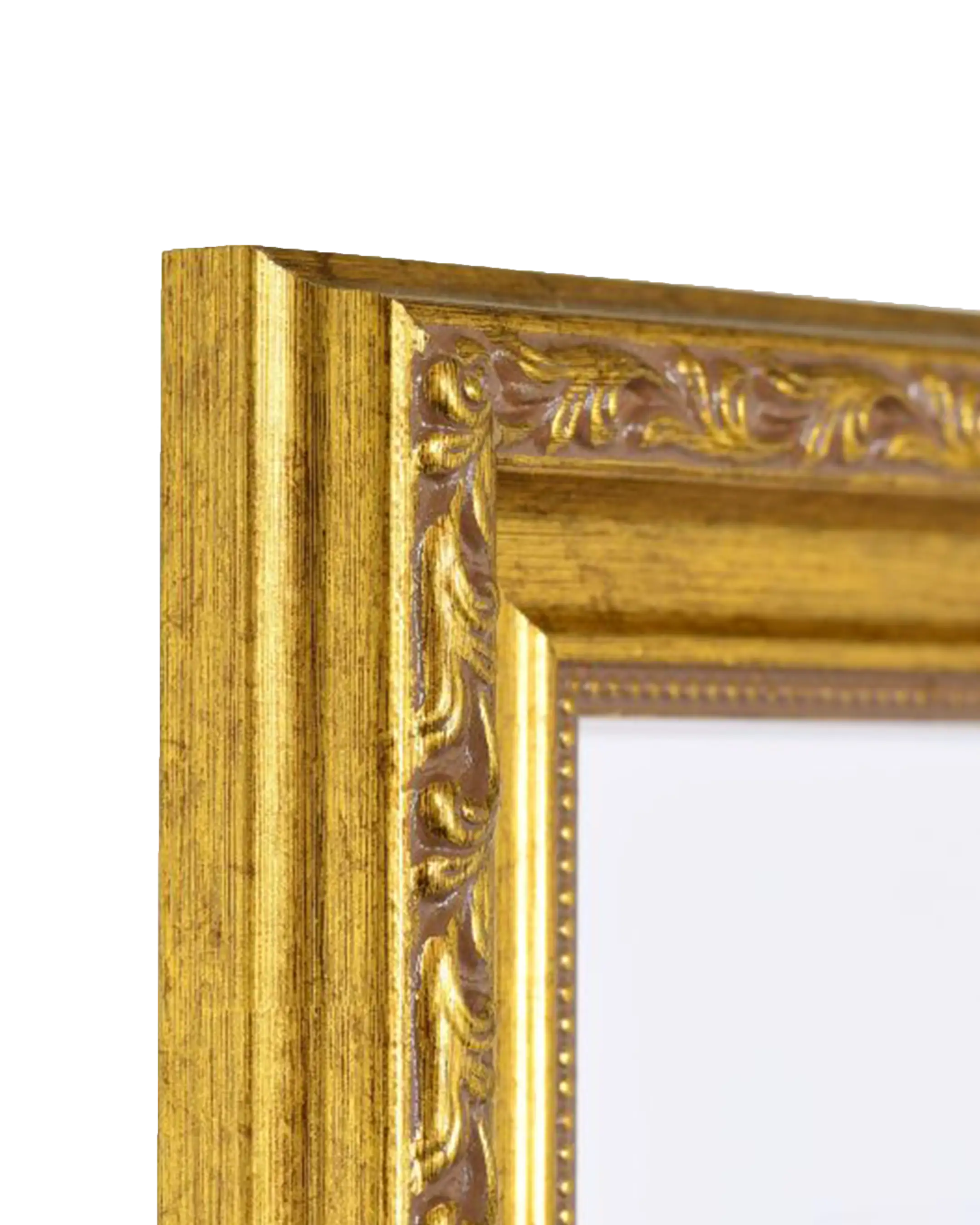 Cadre en bois Lysann vieil or – vue de détail