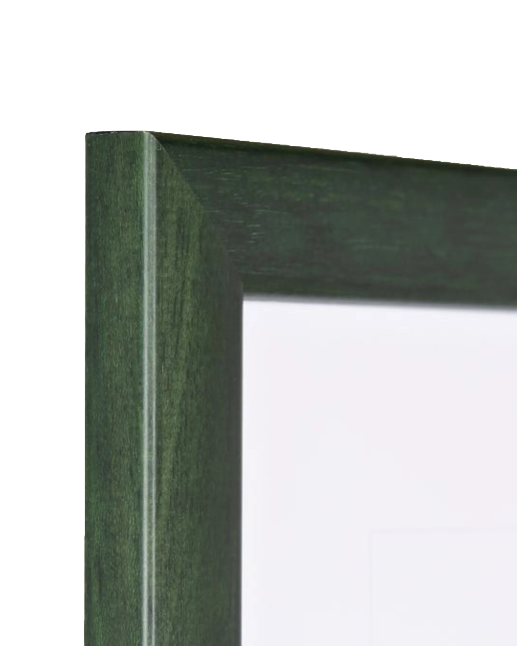 Cadre en bois Greta vert sapin – vue de détail