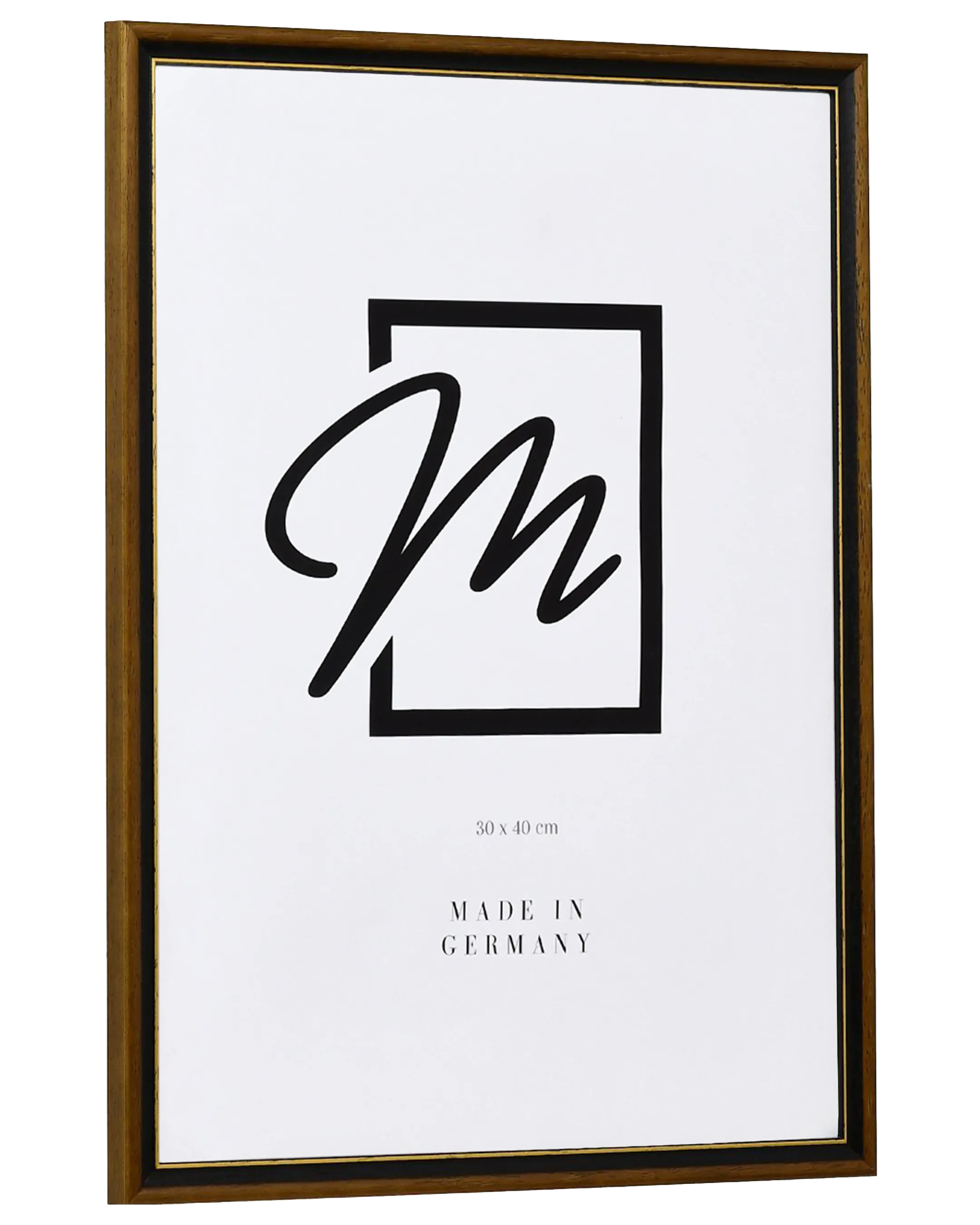 Cadre en bois Martha marron – vue de côté