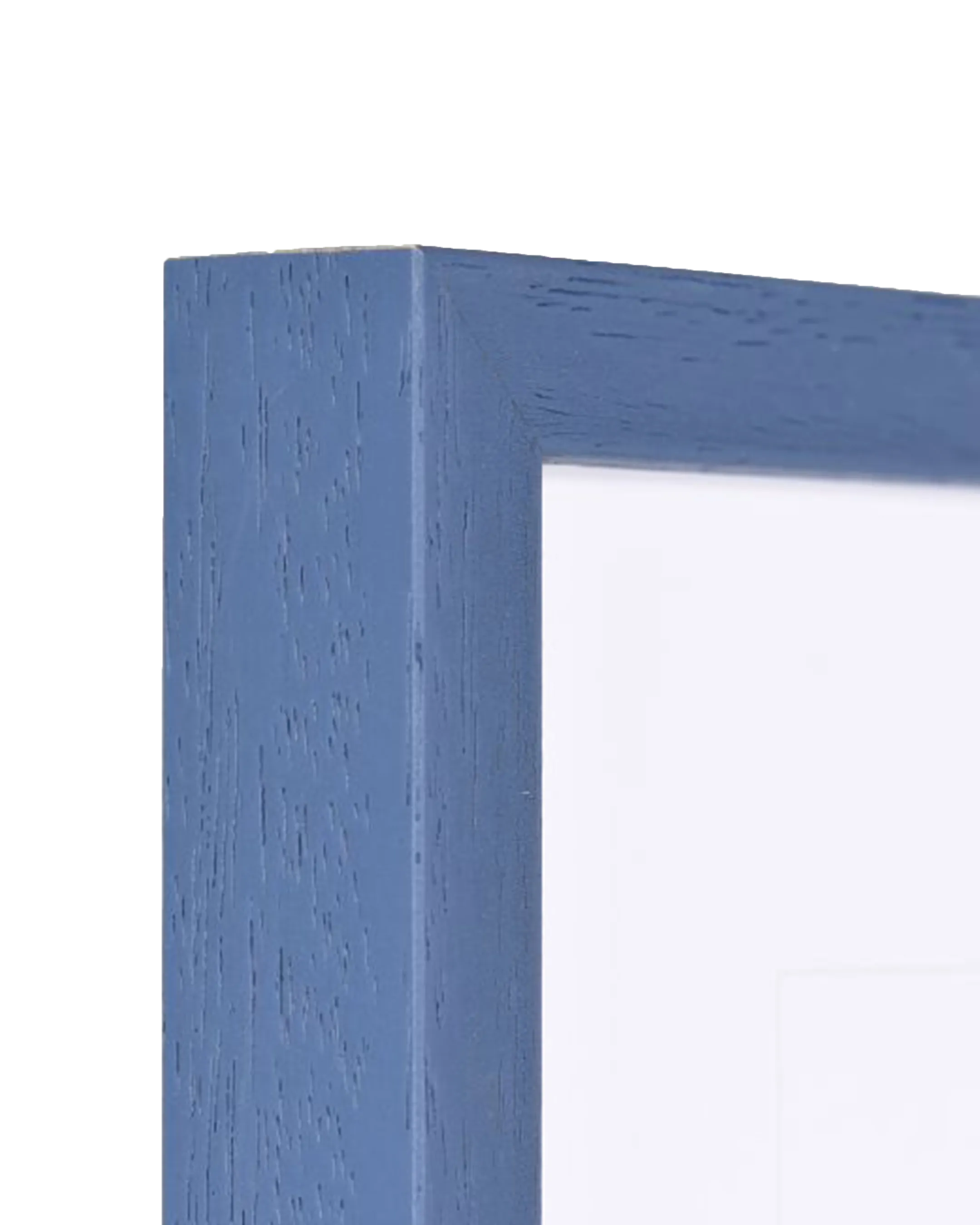 Cadre en bois Nele bleu – vue de détail