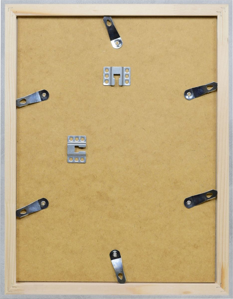 Découvre la vue arrière du cadre photo en bois profil Dana avec son attache tournante, une exclusivité MonCadrePréféré.