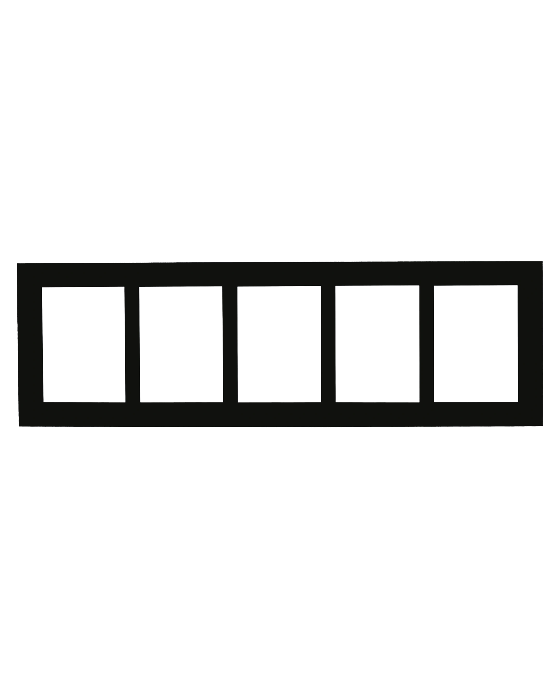 Passe-partout multivues Fleur 25x80 cm nuit 10 – vue de face