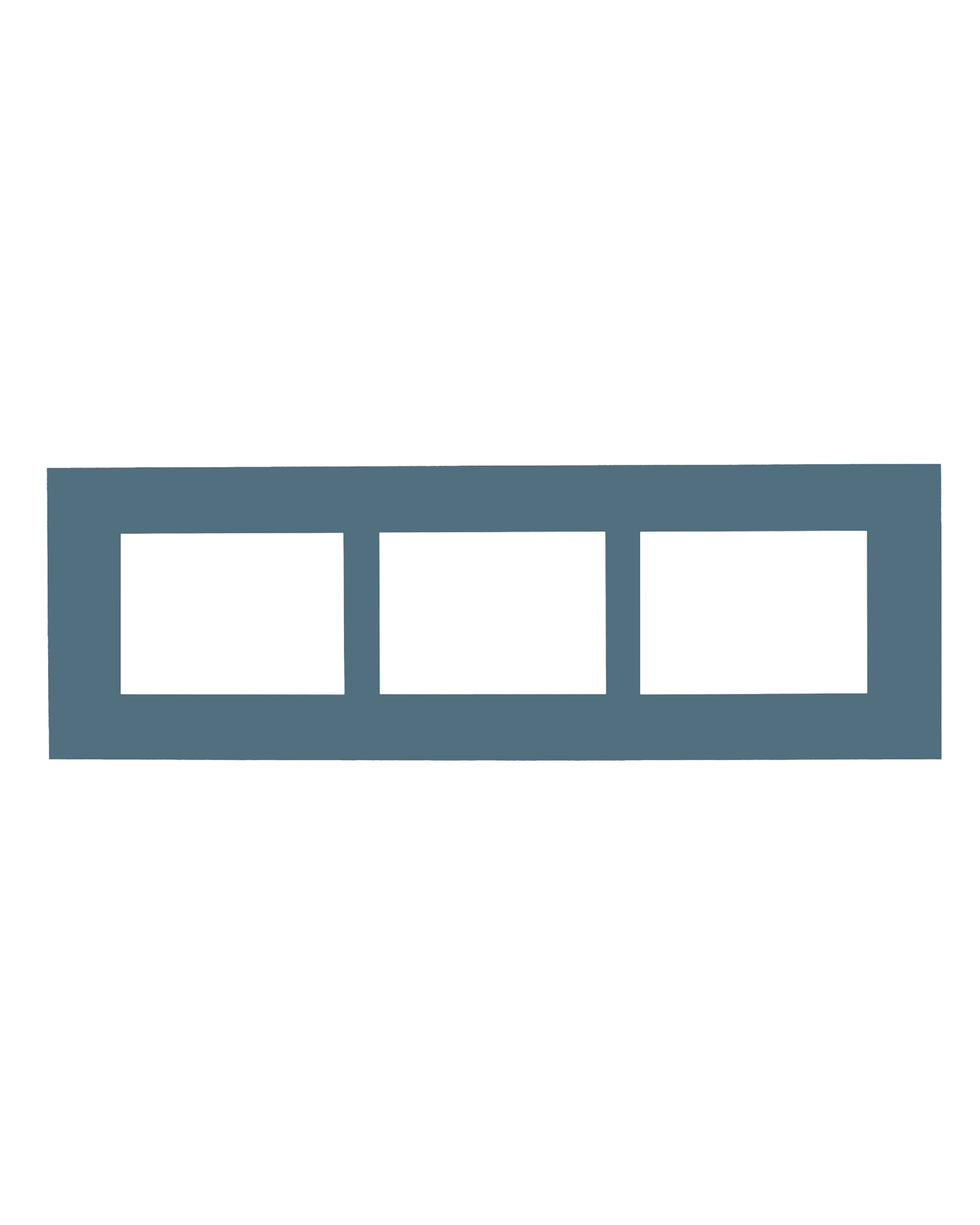 Passe-partout multivues Camille 23x70 cm atlantic 12 – vue de face