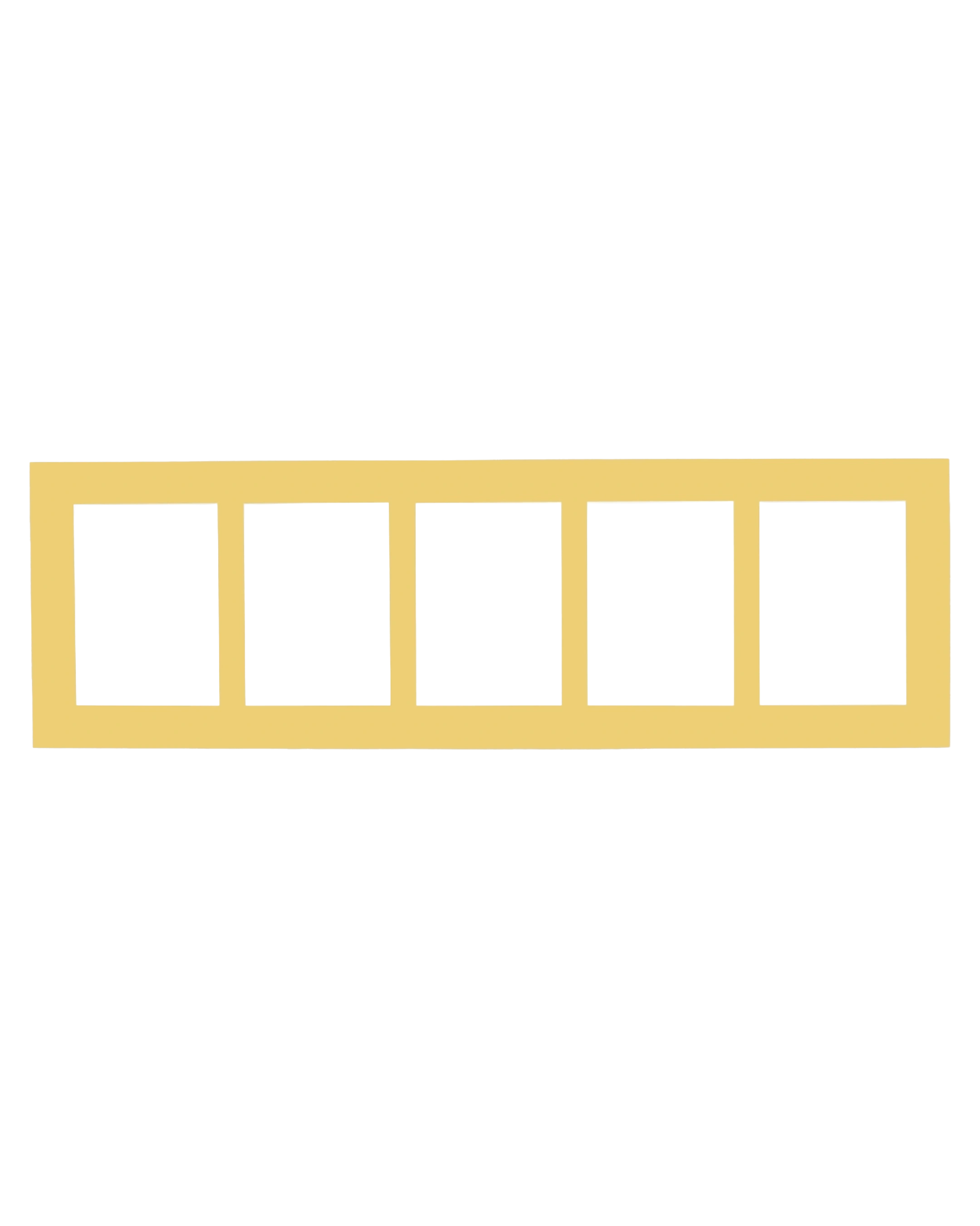 Passe-partout multivues Fleur 25x80 cm birmanie 13 – vue de face