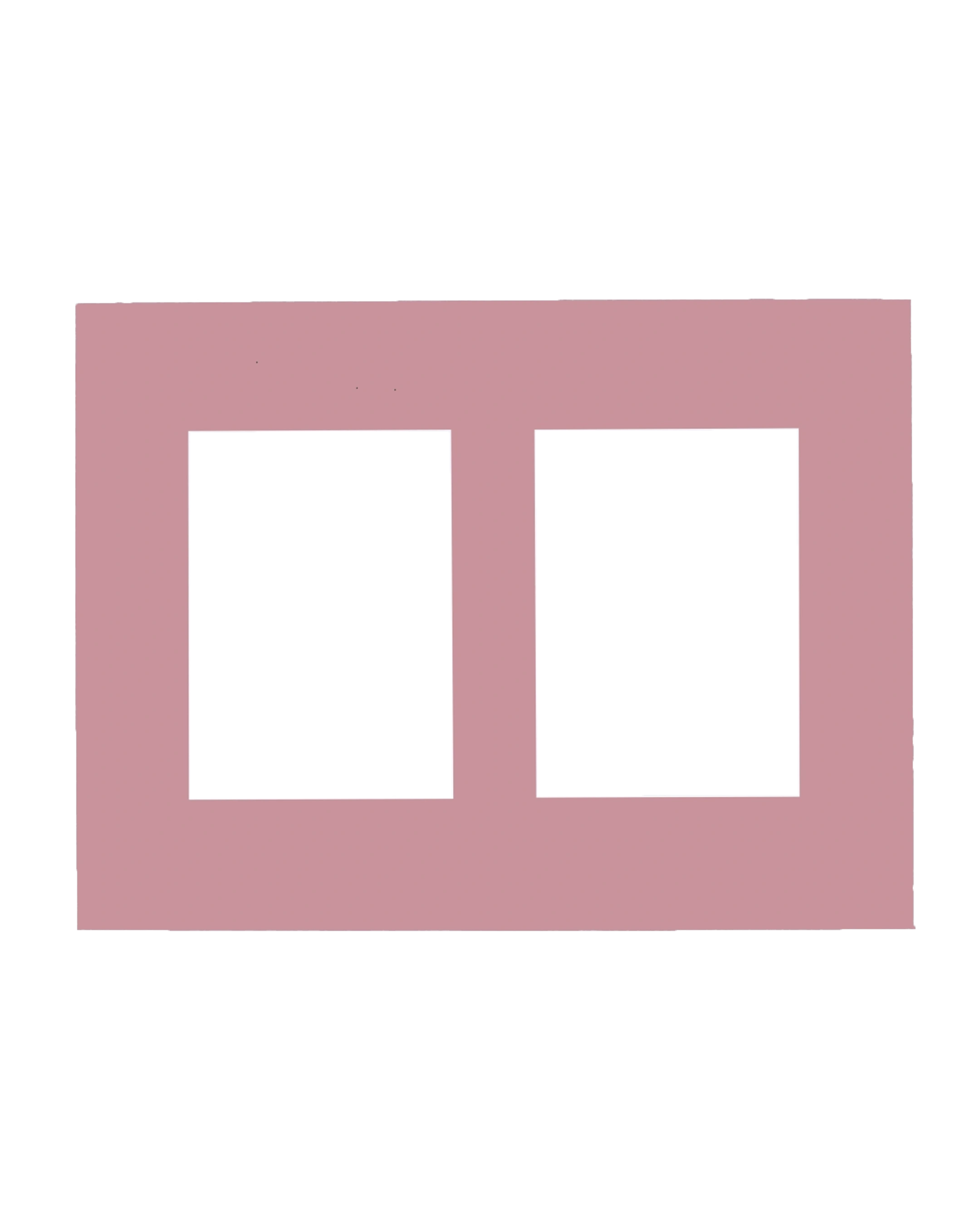 Passe-partout multivues Marie 30x40 cm rose 13 – vue de face